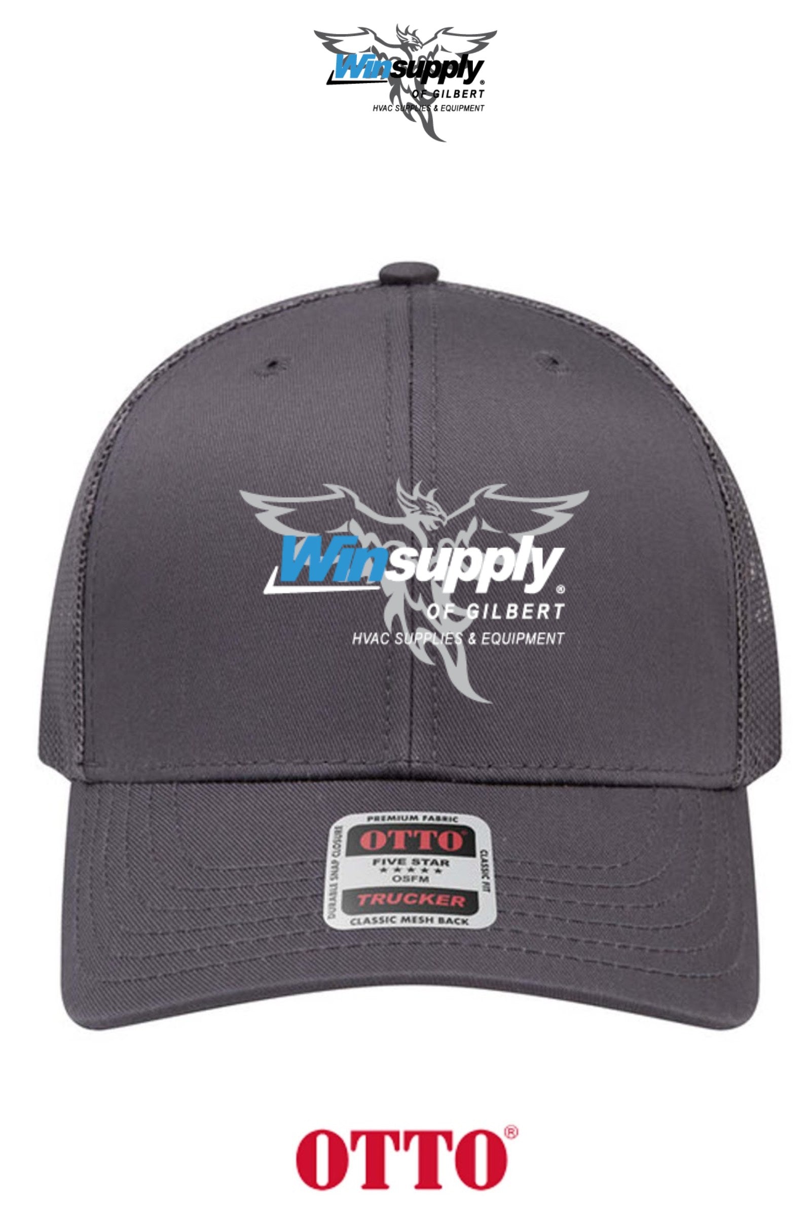**BULK BUY SPECIAL** OTTO CAP® 6 Panel Mid Profile Mesh Back Trucker Hat - Winsupply of Gilbert