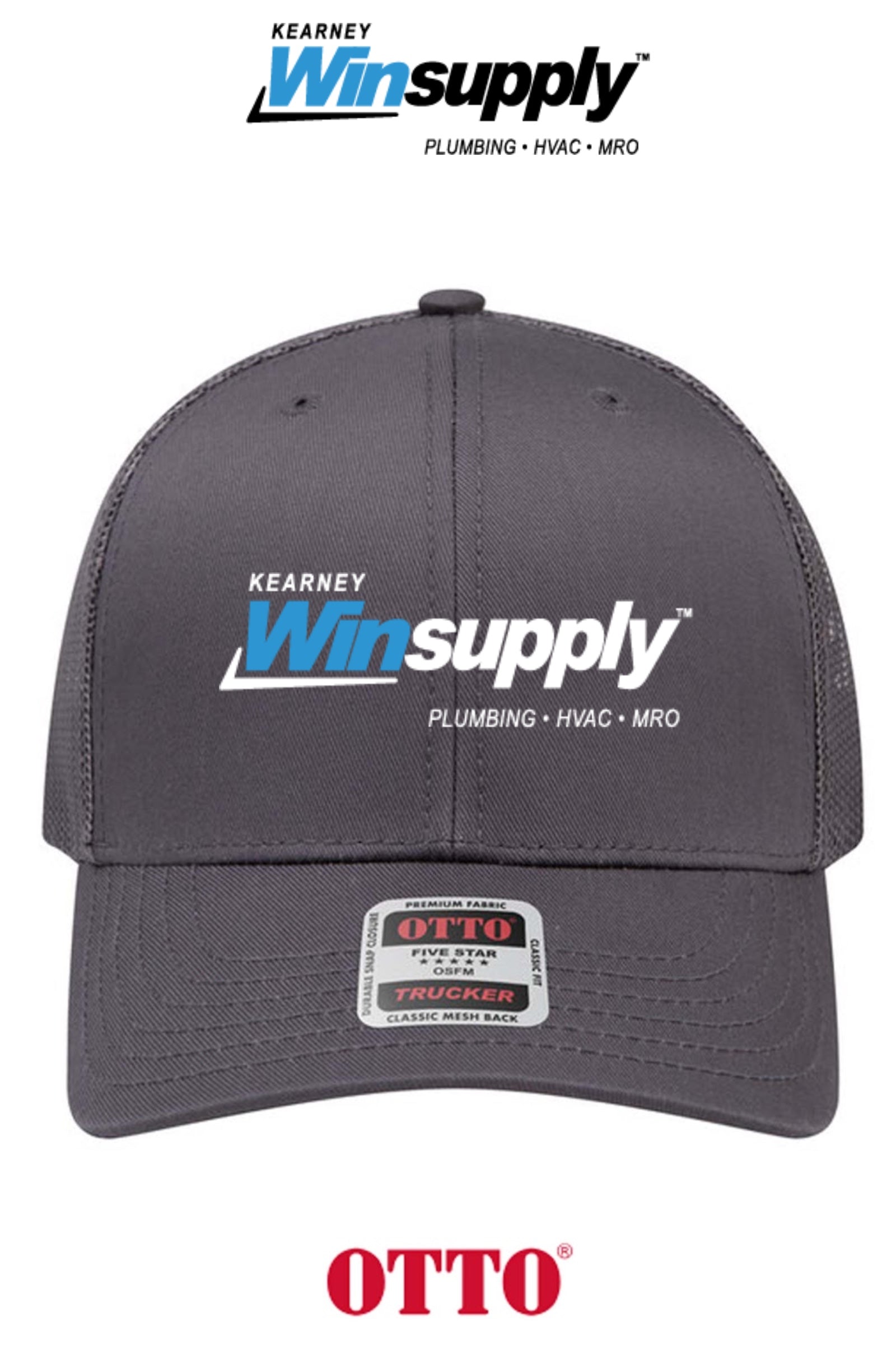 **BULK BUY SPECIAL** OTTO CAP® 6 Panel Mid Profile Mesh Back Trucker Hat - Kearney Winsupply