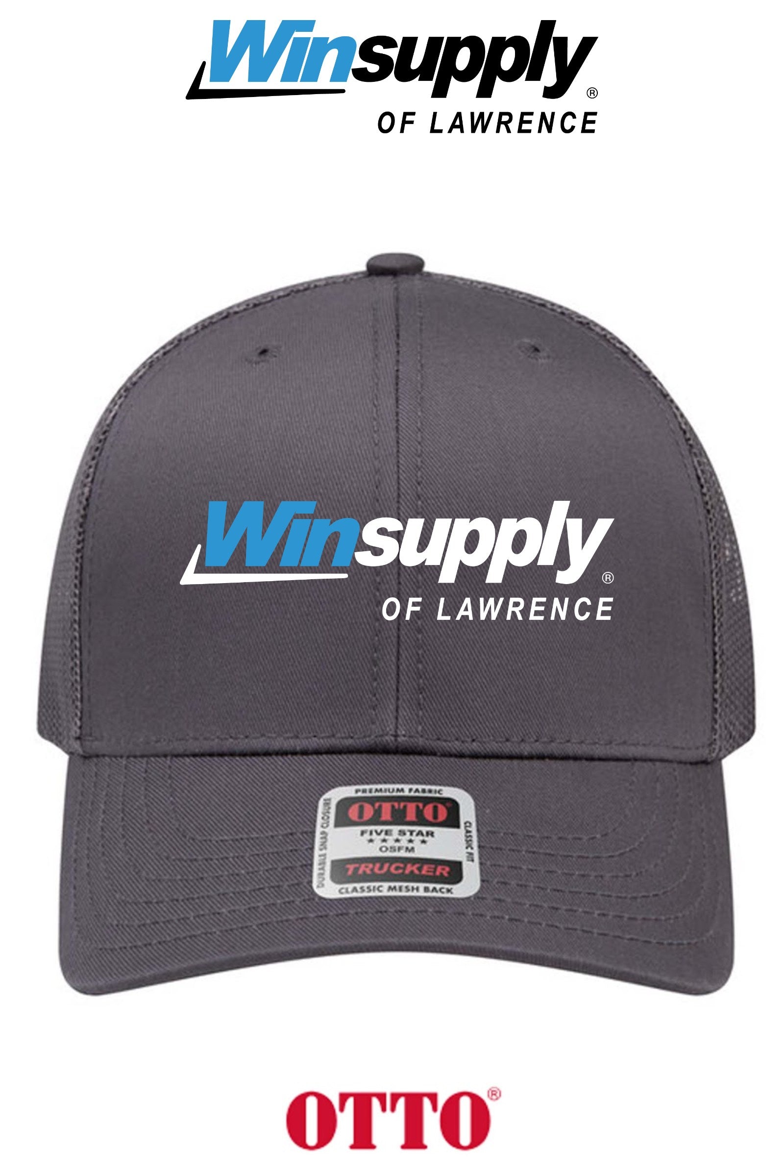 **BULK BUY SPECIAL** OTTO CAP® 6 Panel Mid Profile Mesh Back Trucker Hat - Winsupply of Lawrence