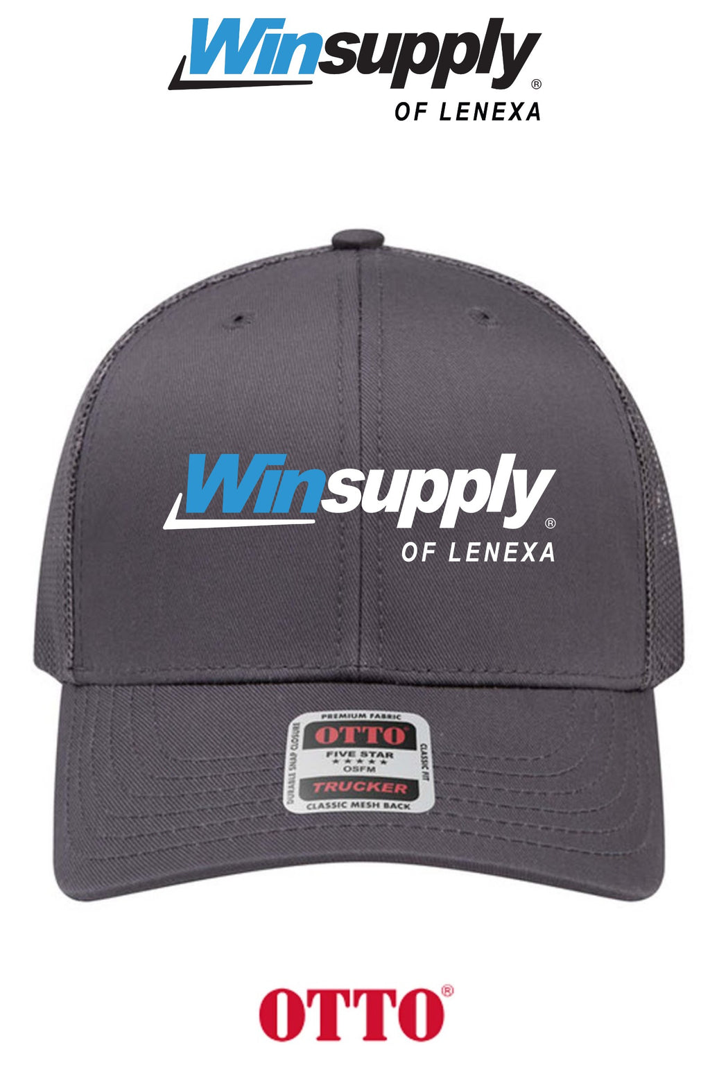 **BULK BUY SPECIAL** OTTO CAP® 6 Panel Mid Profile Mesh Back Trucker Hat - Winsupply of Lenexa