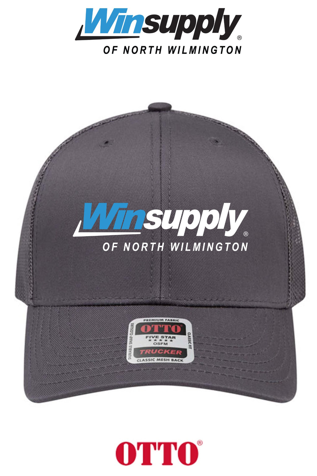 **BULK BUY SPECIAL** OTTO CAP® 6 Panel Mid Profile Mesh Back Trucker Hat - Winsupply N Wilmington NC