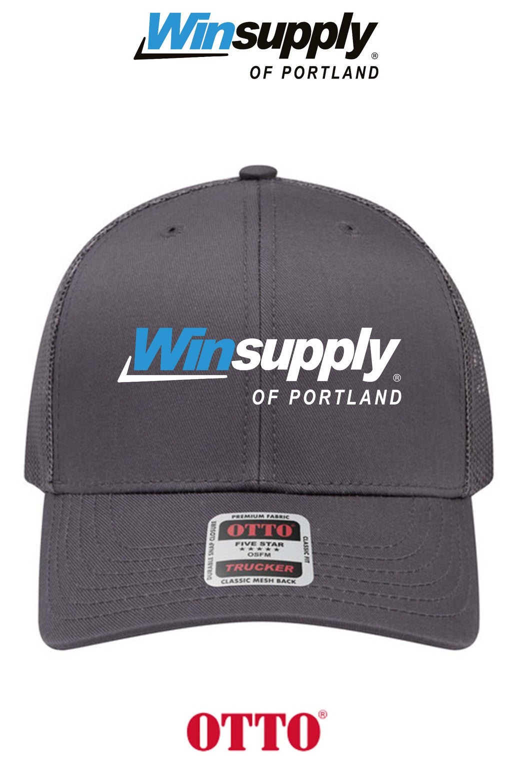 **BULK BUY SPECIAL** OTTO CAP® 6 Panel Mid Profile Mesh Back Trucker Hat - Winsupply of Portland