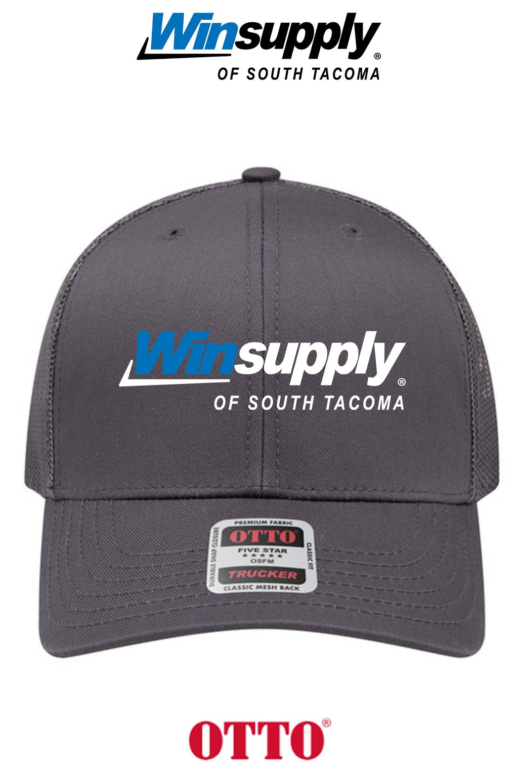 **BULK BUY SPECIAL** OTTO CAP® 6 Panel Mid Profile Mesh Back Trucker Hat - Winsupply of South Tacoma