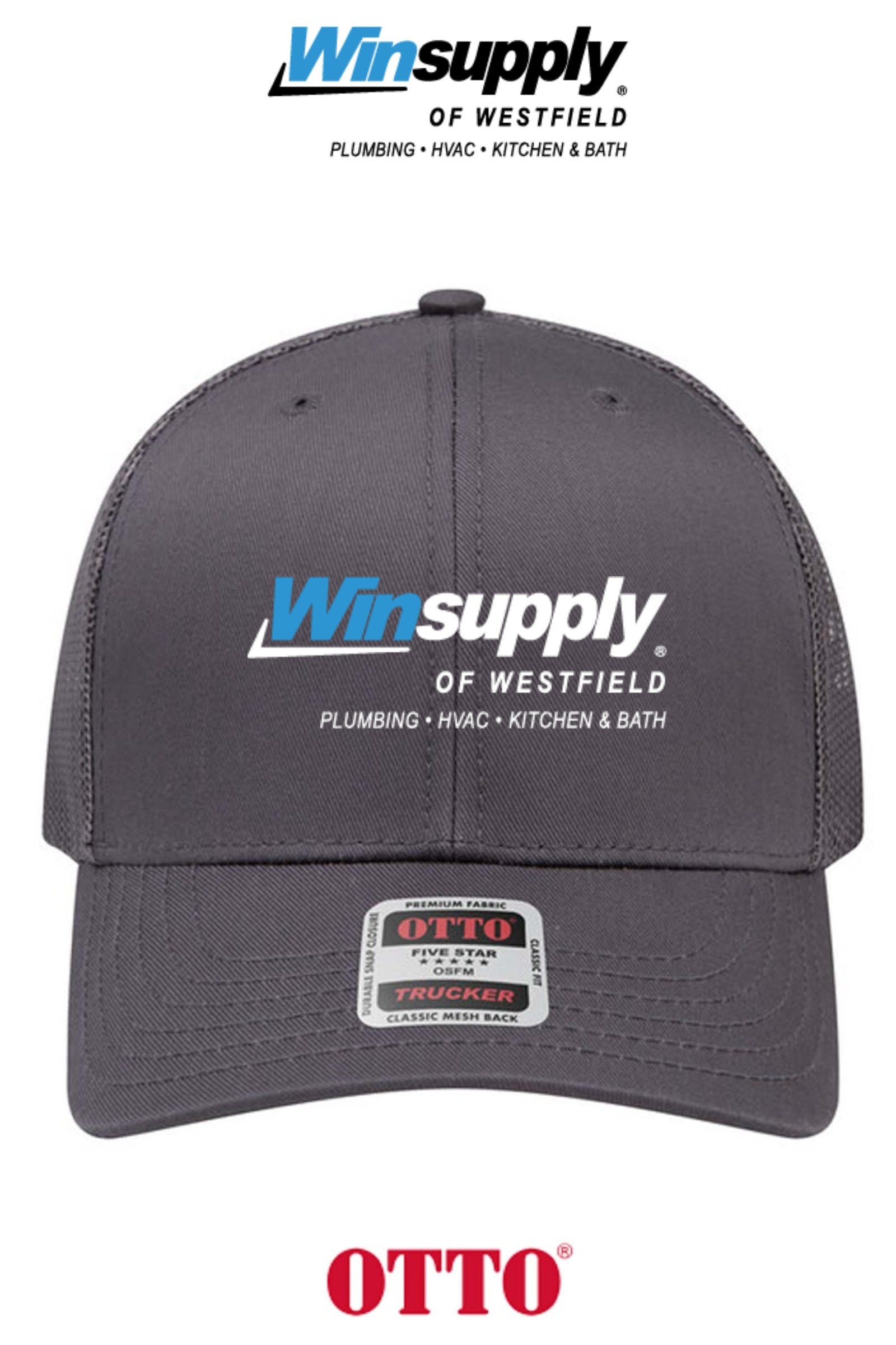 **BULK BUY SPECIAL** OTTO CAP® 6 Panel Mid Profile Mesh Back Trucker Hat - Winsupply of Westfield