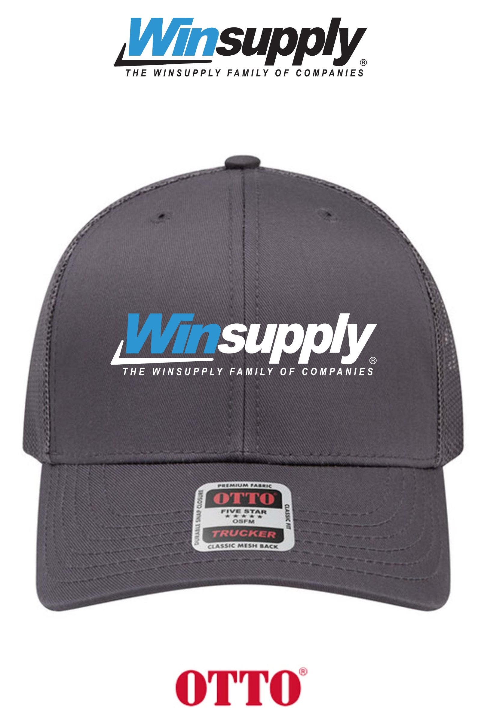 **BULK BUY SPECIAL** OTTO CAP® 6 Panel Mid Profile Mesh Back Trucker Hat - Winsupply of West Hartford