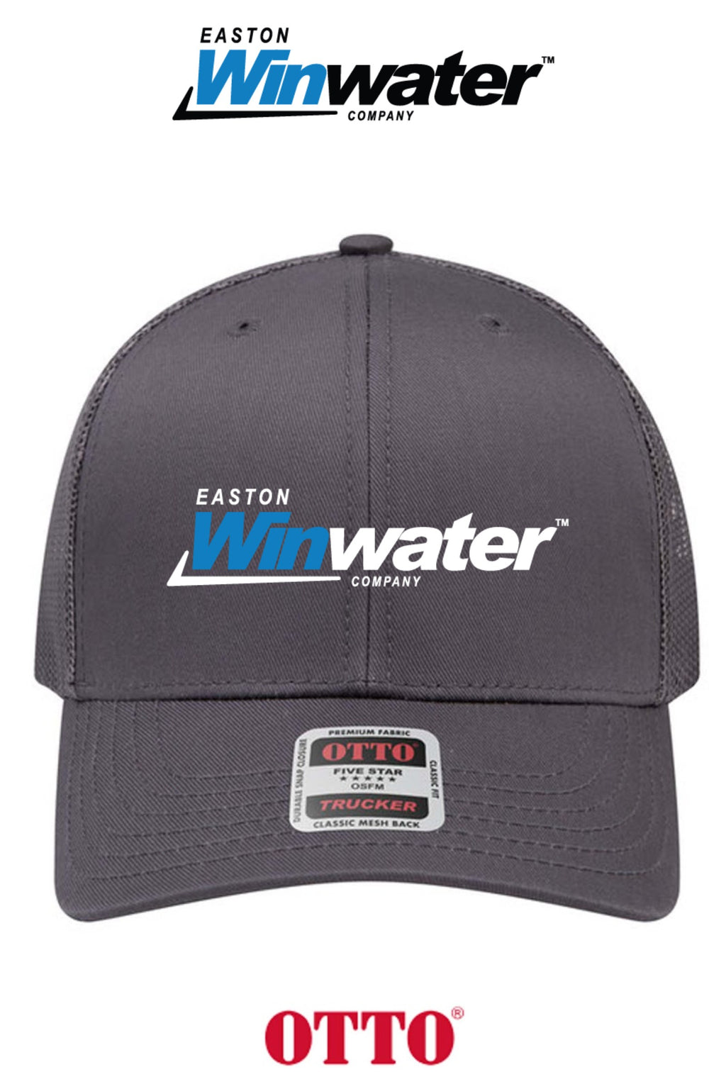 **BULK BUY SPECIAL** OTTO CAP® 6 Panel Mid Profile Mesh Back Trucker Hat - Easton Winwater
