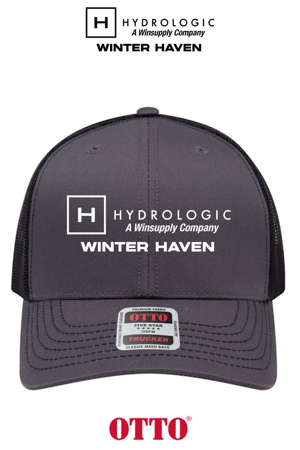 **BULK BUY SPECIAL** OTTO CAP® 6 Panel Mid Profile Mesh Back Trucker Hat - Winsupply of Winter Haven