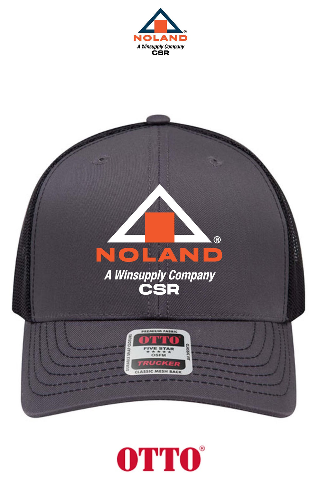 **BULK BUY SPECIAL** OTTO CAP® 6 Panel Mid Profile Mesh Back Trucker Hat - Noland CSR