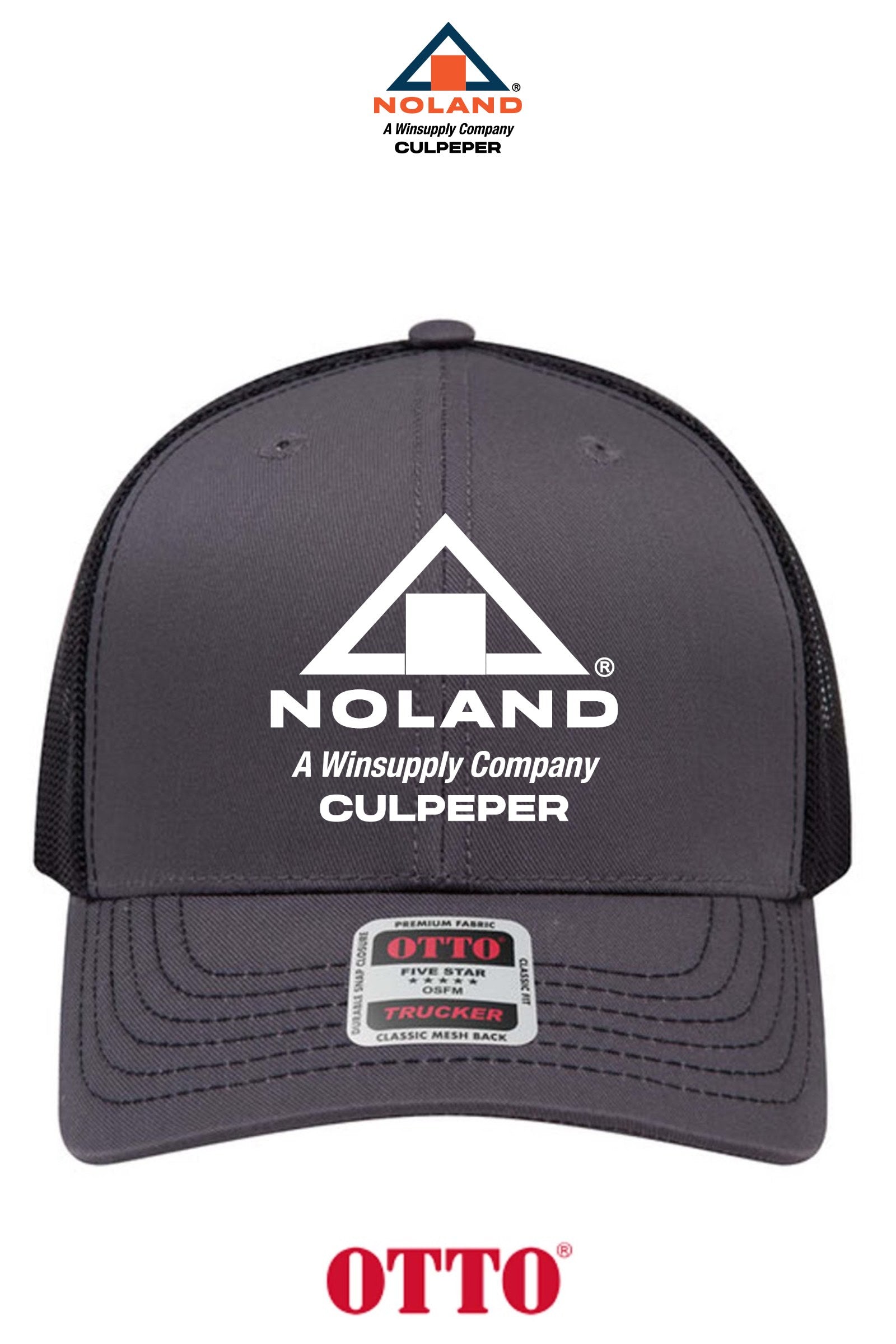**BULK BUY SPECIAL** OTTO CAP® 6 Panel Mid Profile Mesh Back Trucker Hat - Culpeper Noland