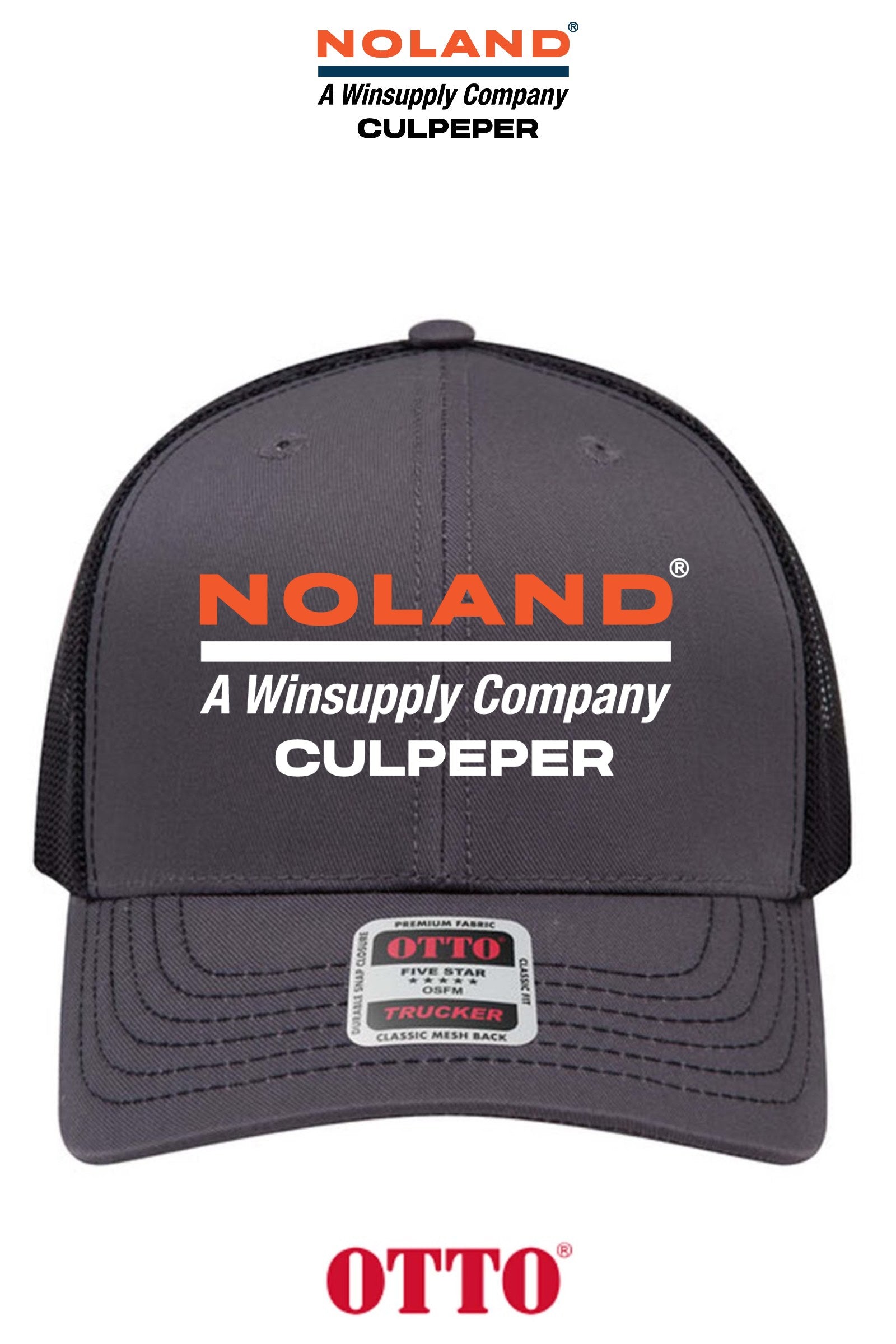 **BULK BUY SPECIAL** OTTO CAP® 6 Panel Mid Profile Mesh Back Trucker Hat - Culpeper Noland