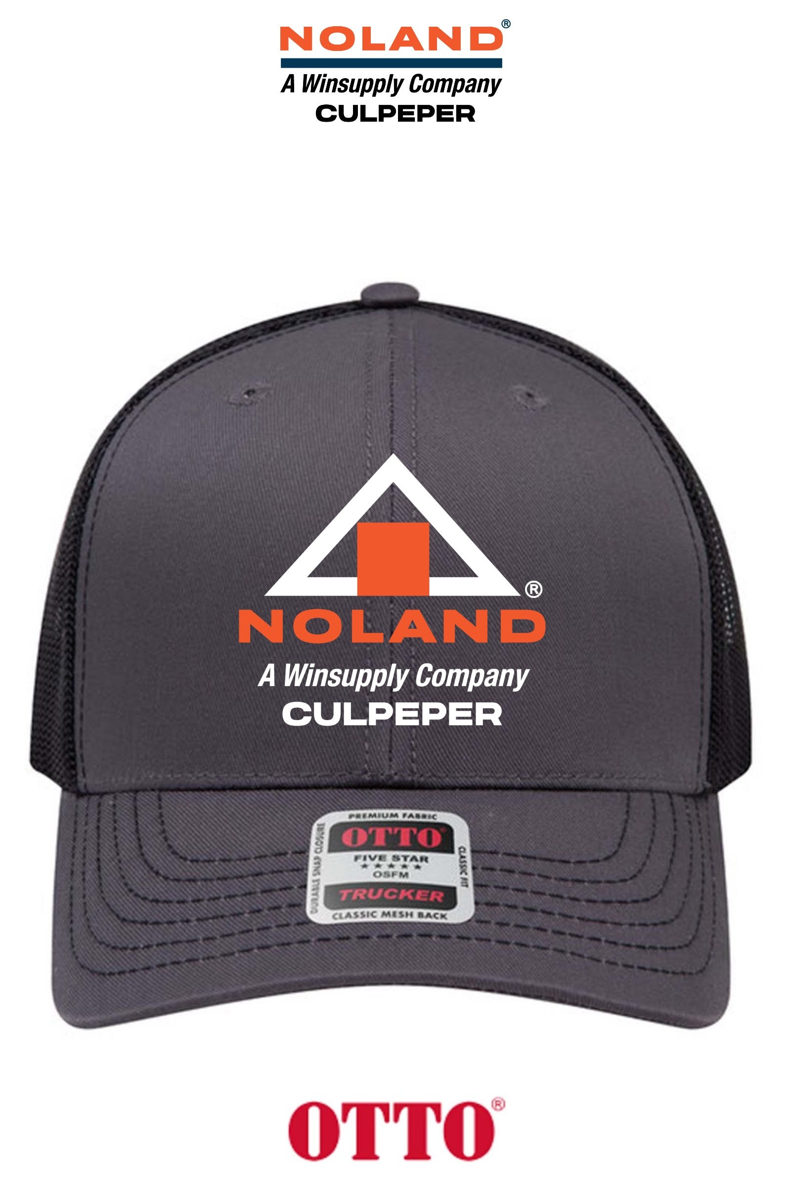 **BULK BUY SPECIAL** OTTO CAP® 6 Panel Mid Profile Mesh Back Trucker Hat - Culpeper Noland