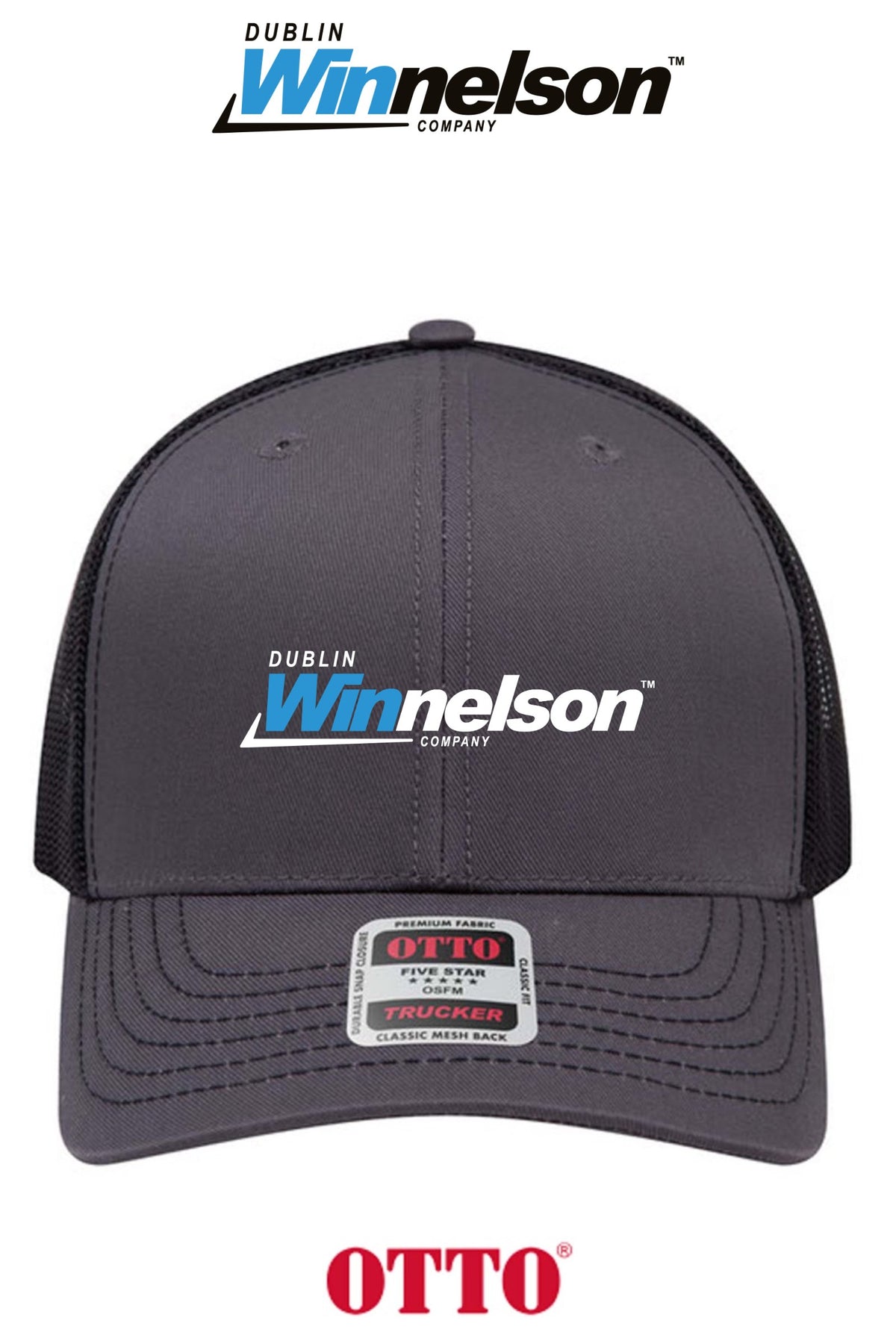 **BULK BUY SPECIAL** OTTO CAP® 6 Panel Mid Profile Mesh Back Trucker Hat - Dublin Winnelson