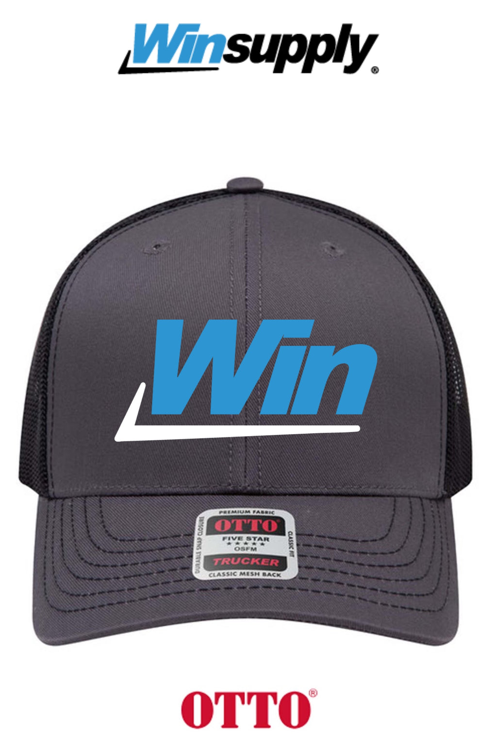 **BULK BUY SPECIAL** OTTO CAP® 6 Panel Mid Profile Mesh Back Trucker Hat - Winsupply INC.
