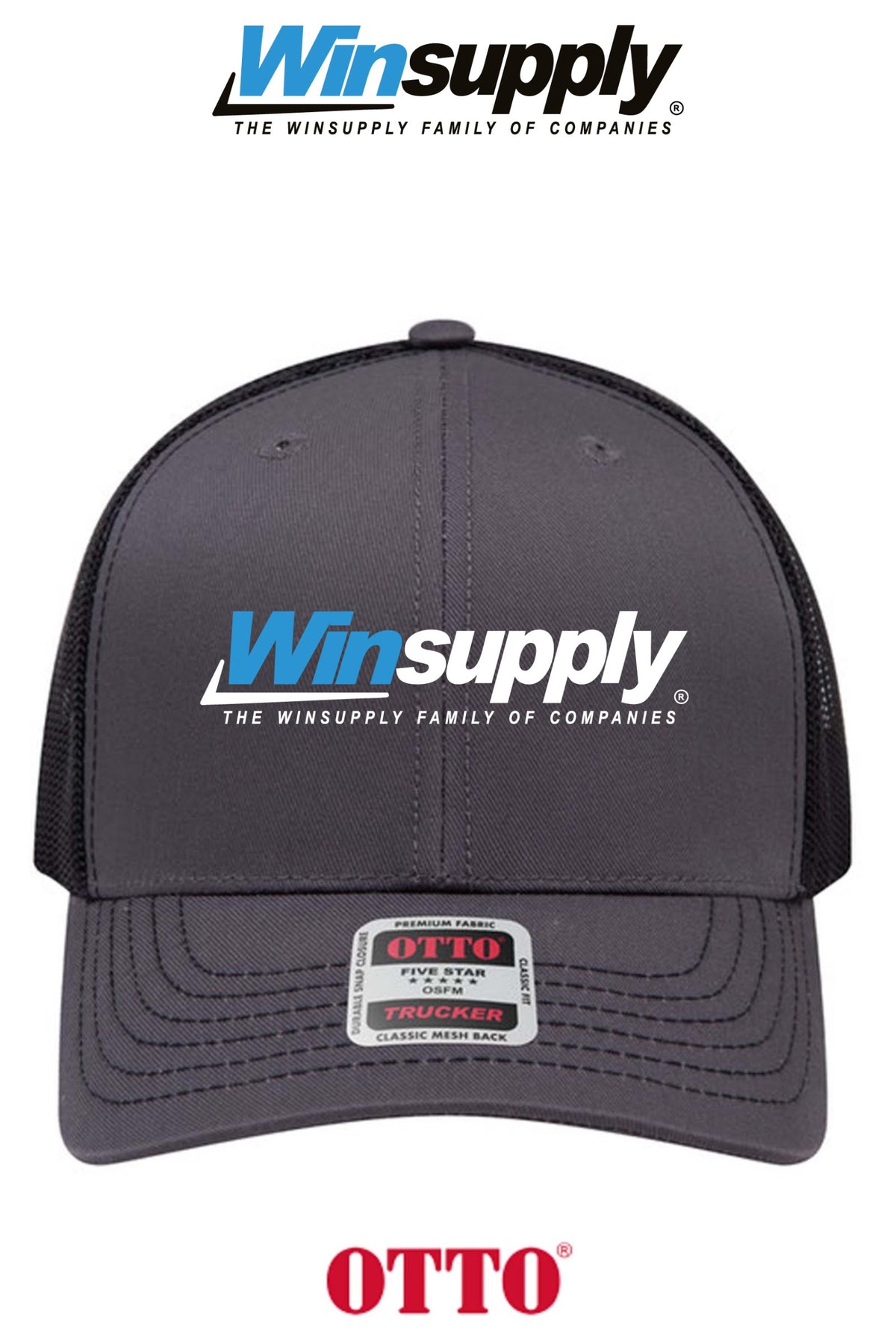 **BULK BUY SPECIAL** OTTO CAP® 6 Panel Mid Profile Mesh Back Trucker Hat - Winsupply of Coraopolis