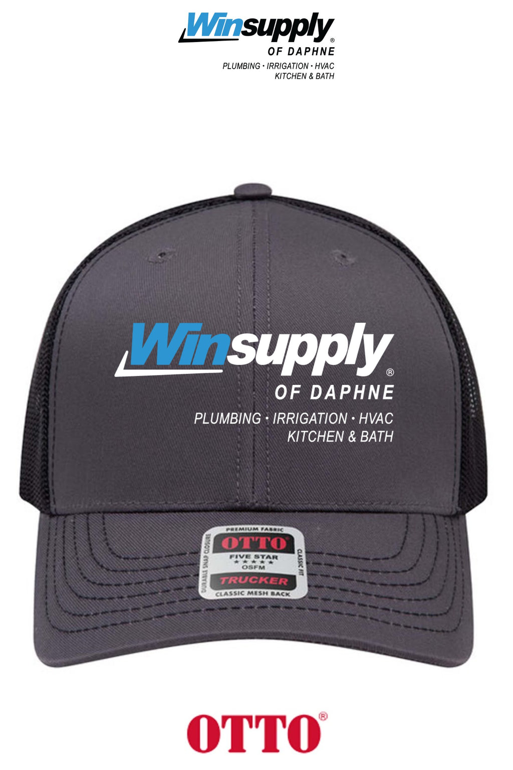**BULK BUY SPECIAL** OTTO CAP® 6 Panel Mid Profile Mesh Back Trucker Hat - Winsupply of Daphne
