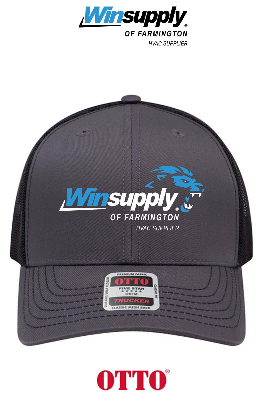 **BULK BUY SPECIAL** OTTO CAP® 6 Panel Mid Profile Mesh Back Trucker Hat - Winsupply of Farmington