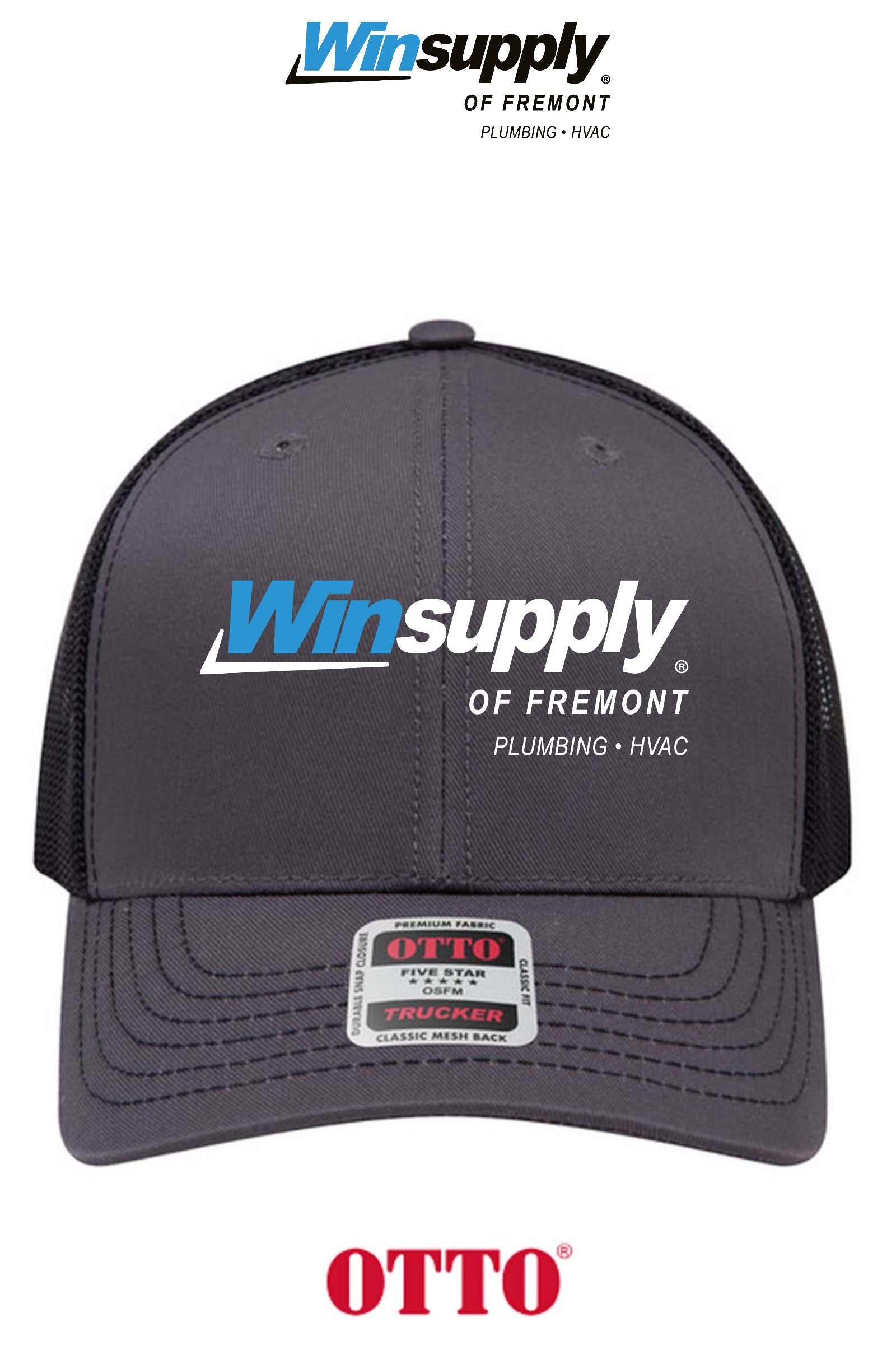 **BULK BUY SPECIAL** OTTO CAP® 6 Panel Mid Profile Mesh Back Trucker Hat - Winsupply of Fremont