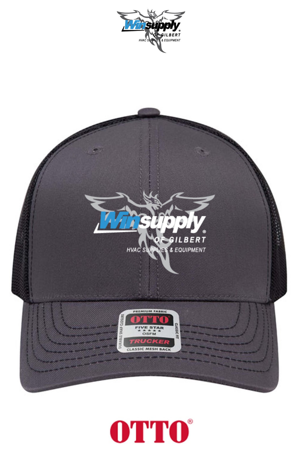 **BULK BUY SPECIAL** OTTO CAP® 6 Panel Mid Profile Mesh Back Trucker Hat - Winsupply of Gilbert