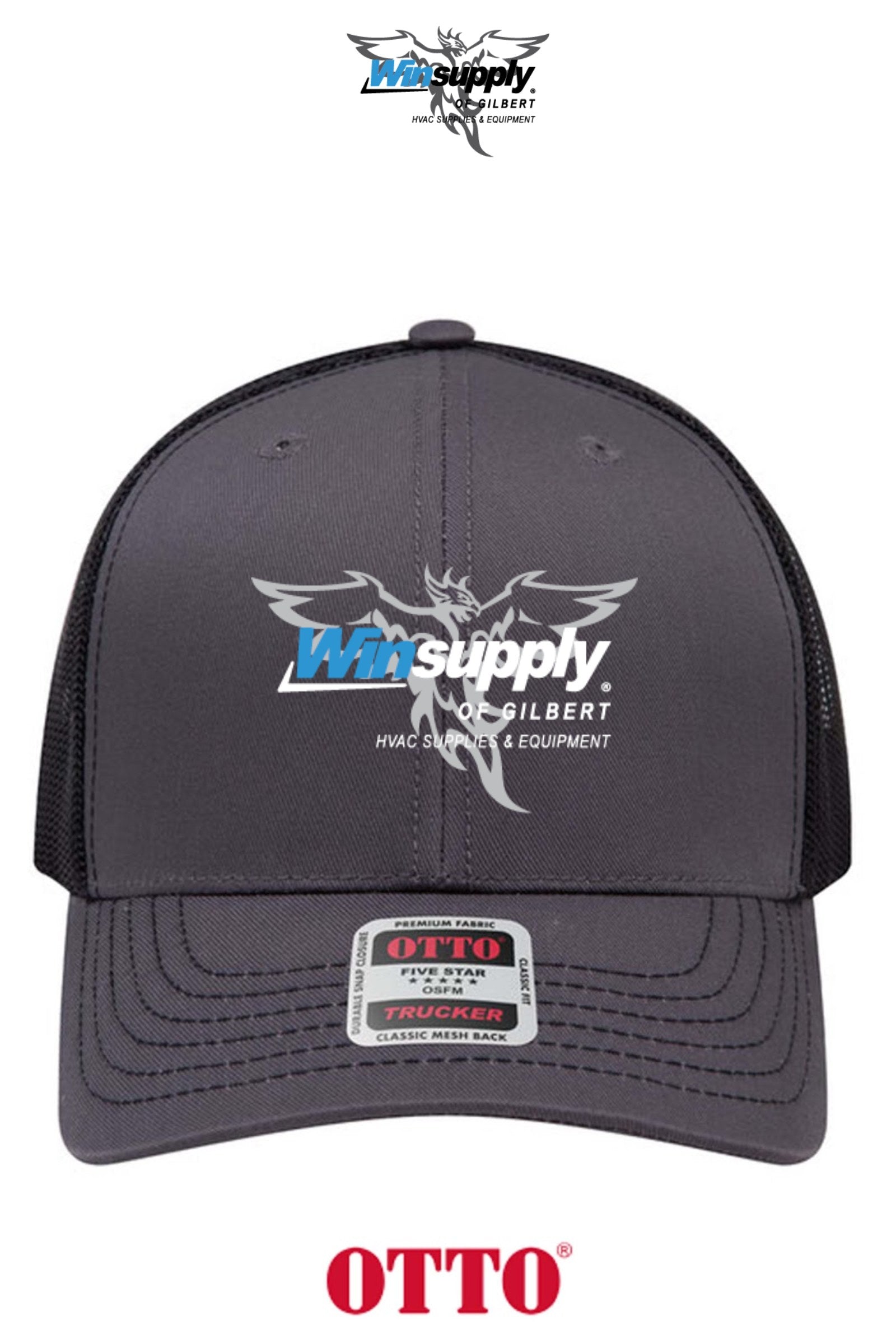 **BULK BUY SPECIAL** OTTO CAP® 6 Panel Mid Profile Mesh Back Trucker Hat - Winsupply of Gilbert