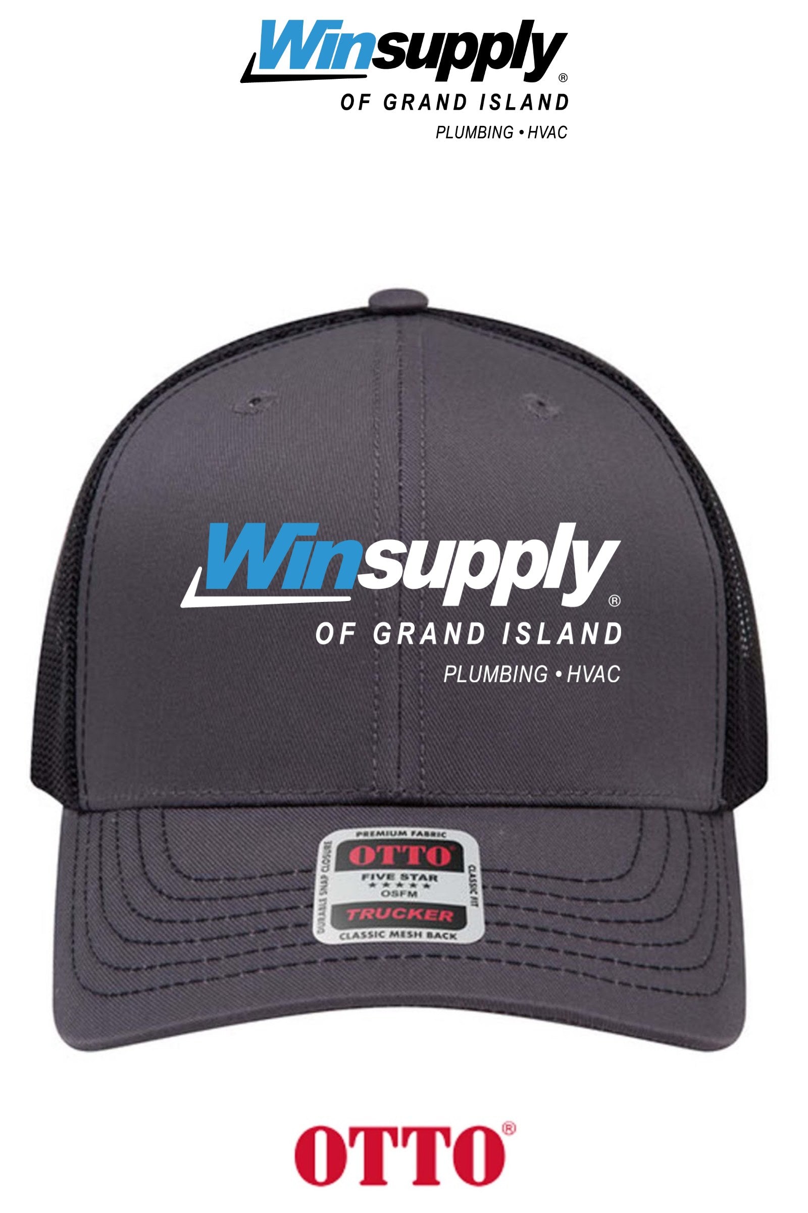 **BULK BUY SPECIAL** OTTO CAP® 6 Panel Mid Profile Mesh Back Trucker Hat - Winsupply of Grand Island