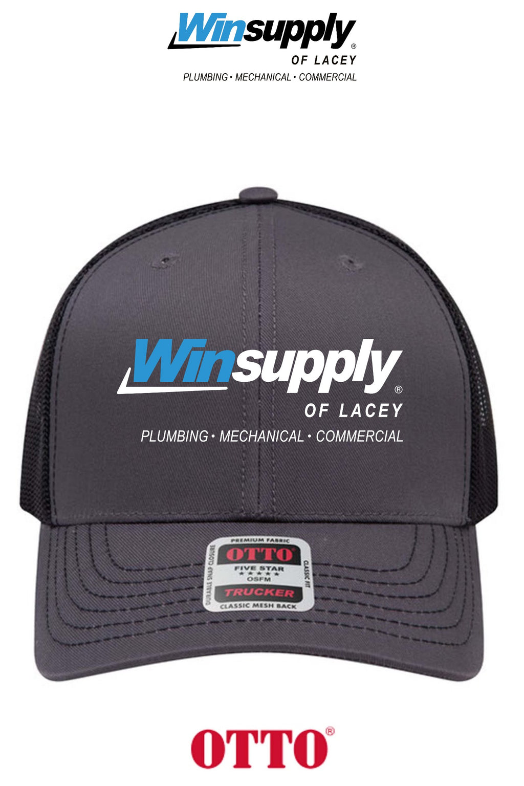 **BULK BUY SPECIAL** OTTO CAP® 6 Panel Mid Profile Mesh Back Trucker Hat - Winsupply of Lacey