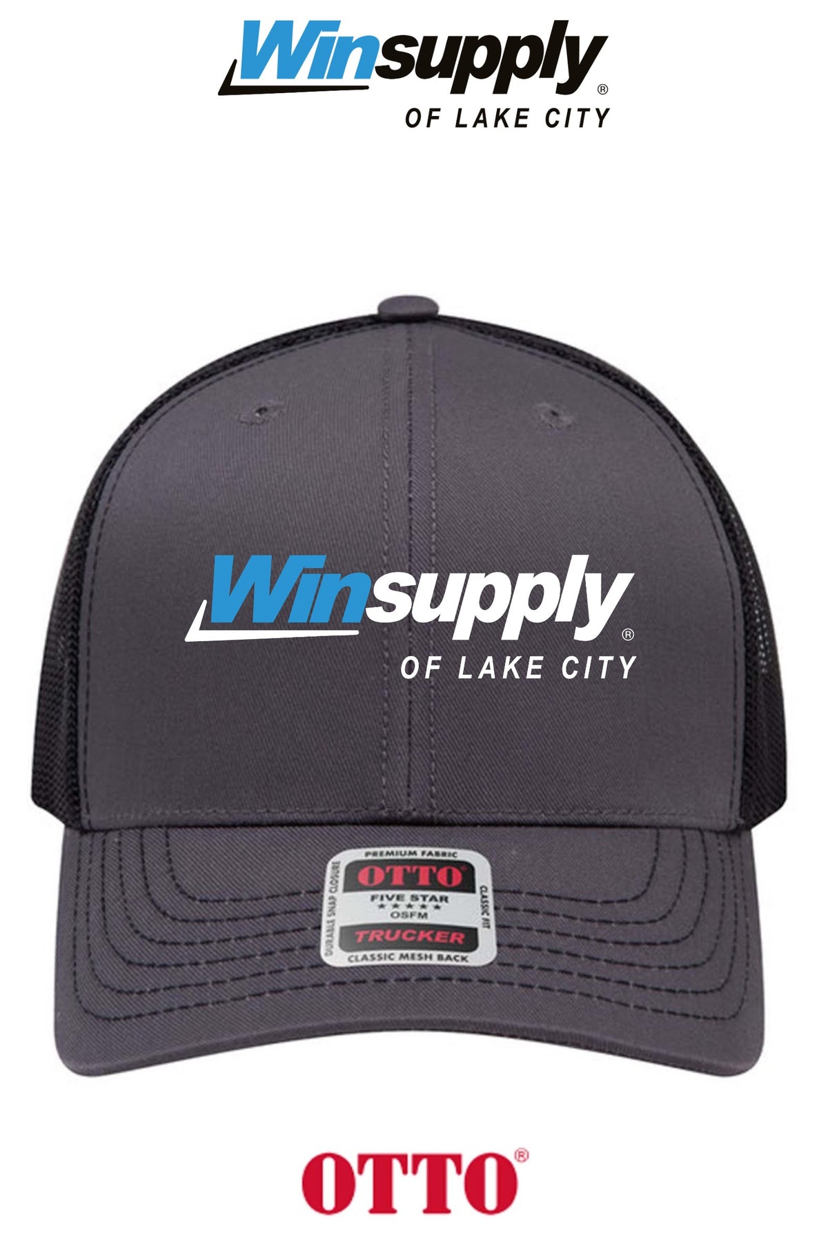 **BULK BUY SPECIAL** OTTO CAP® 6 Panel Mid Profile Mesh Back Trucker Hat - Winsupply of Lake City