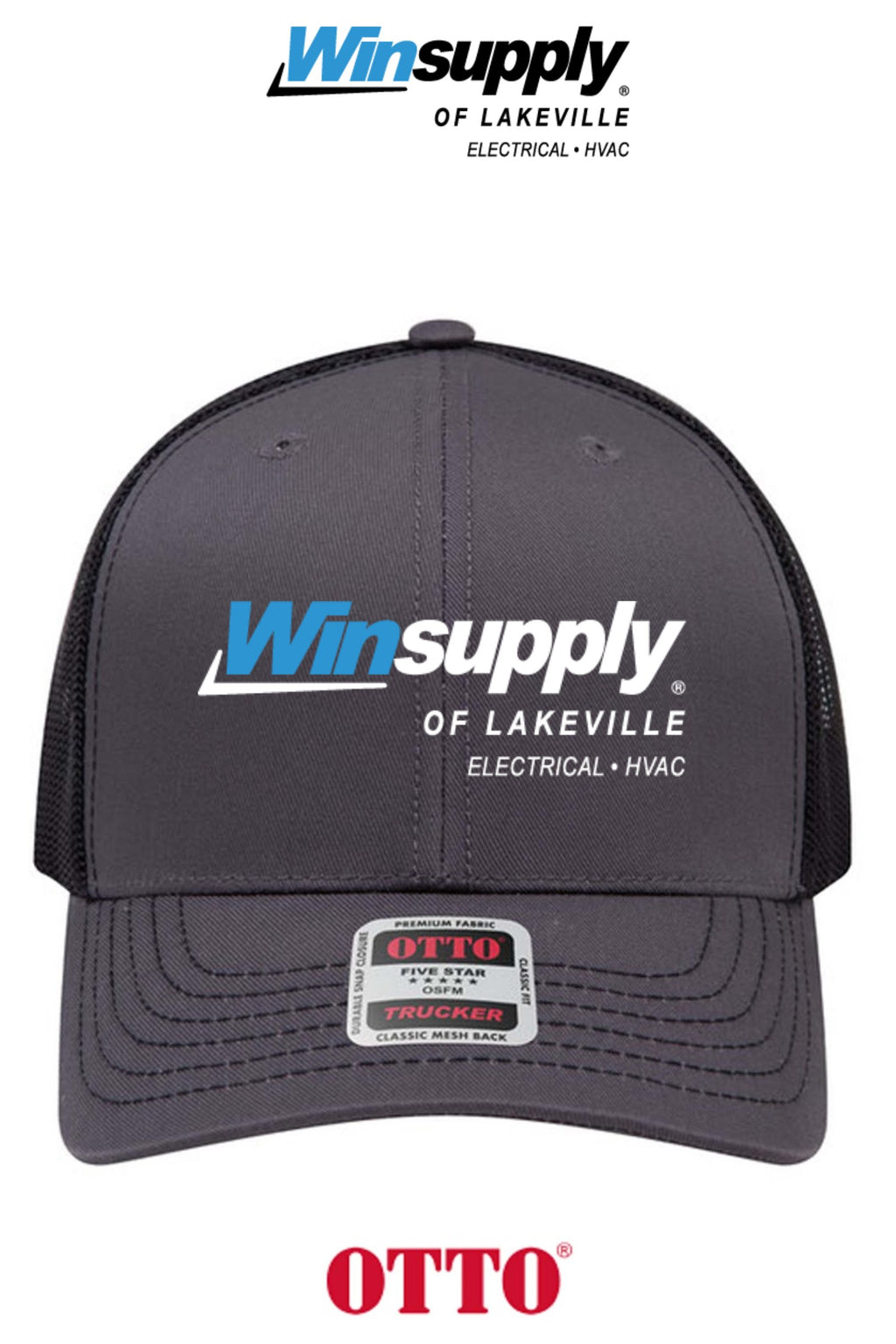 **BULK BUY SPECIAL** OTTO CAP® 6 Panel Mid Profile Mesh Back Trucker Hat - Winsupply of Lakeville
