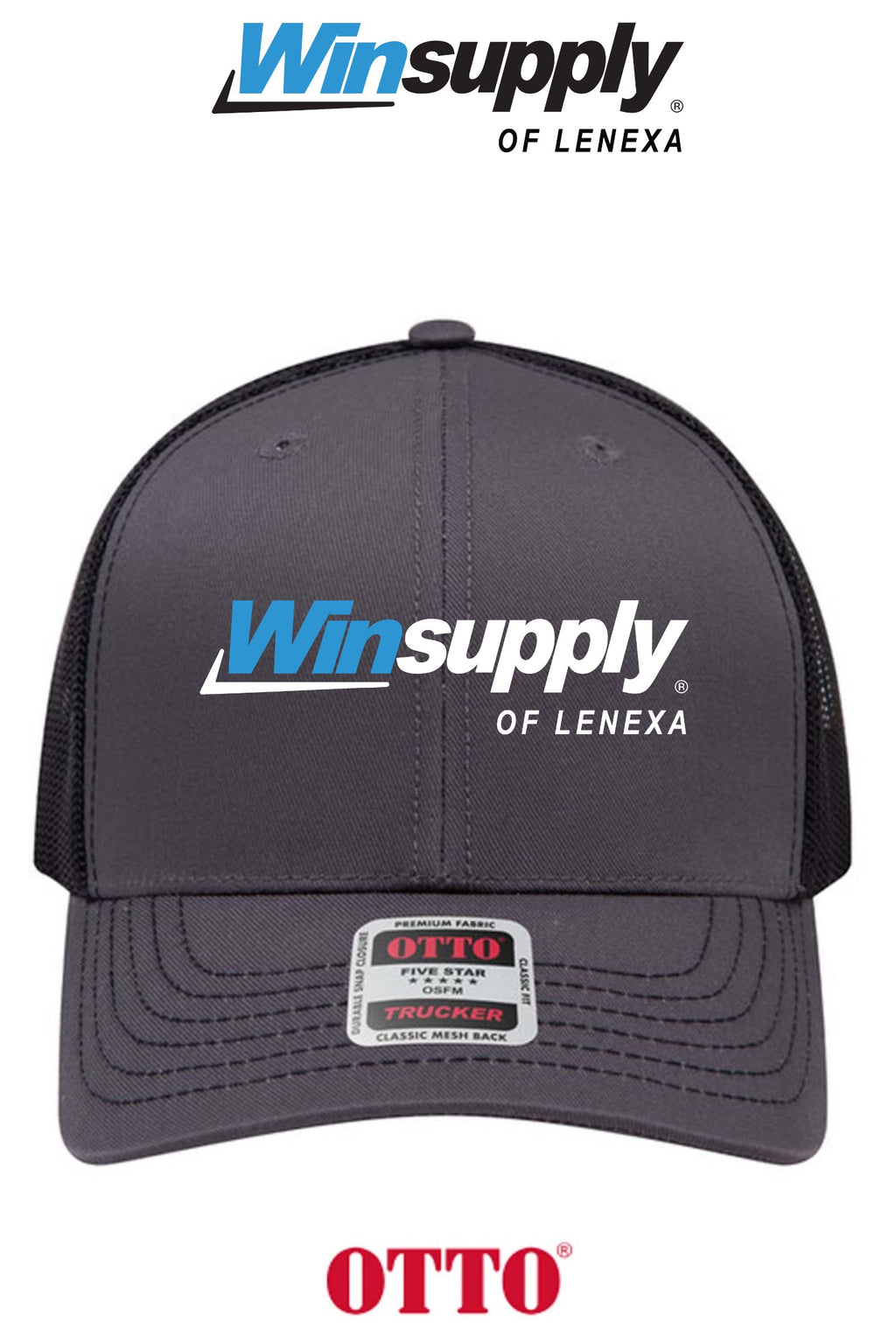 **BULK BUY SPECIAL** OTTO CAP® 6 Panel Mid Profile Mesh Back Trucker Hat - Winsupply of Lenexa