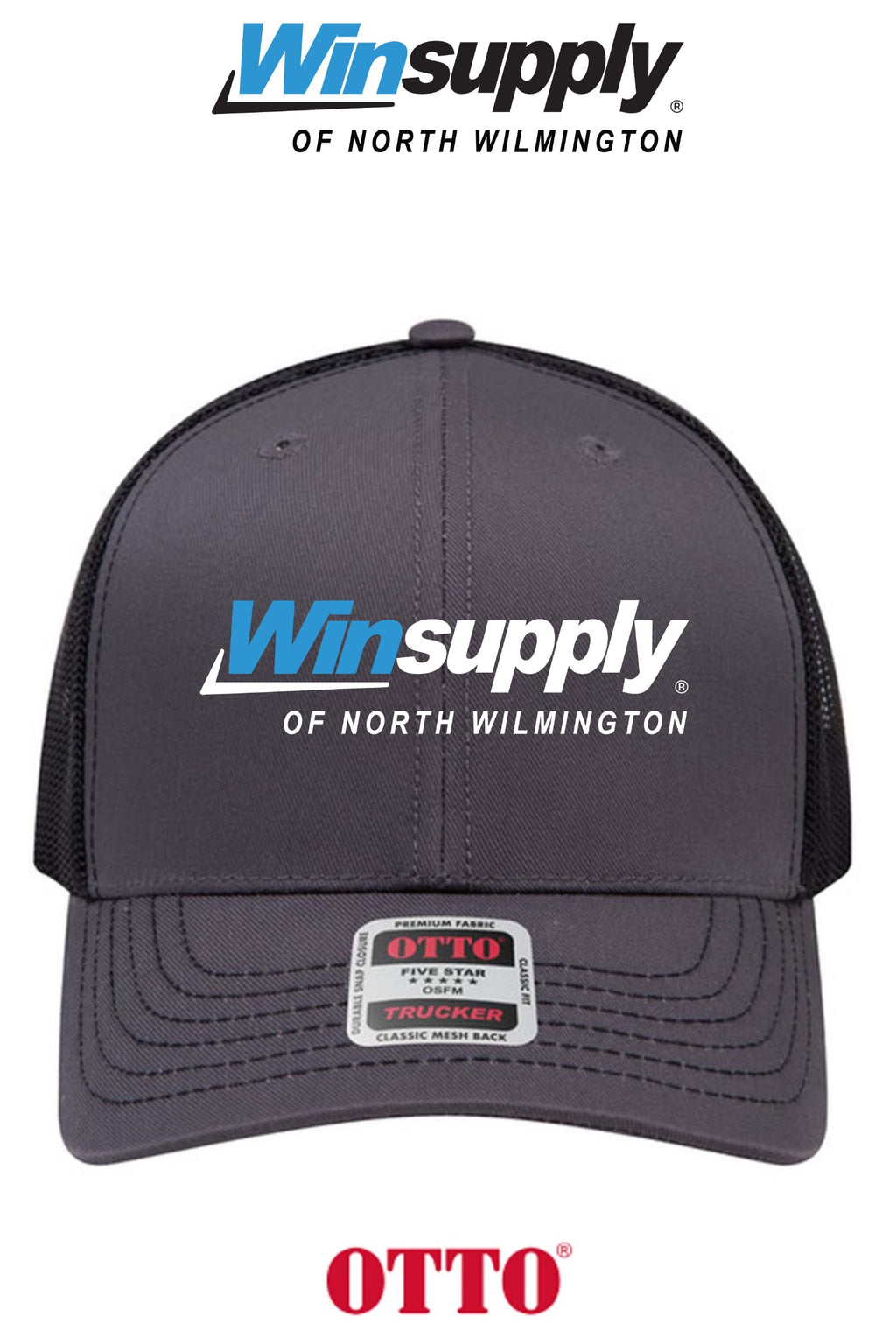 **BULK BUY SPECIAL** OTTO CAP® 6 Panel Mid Profile Mesh Back Trucker Hat - Winsupply N Wilmington NC