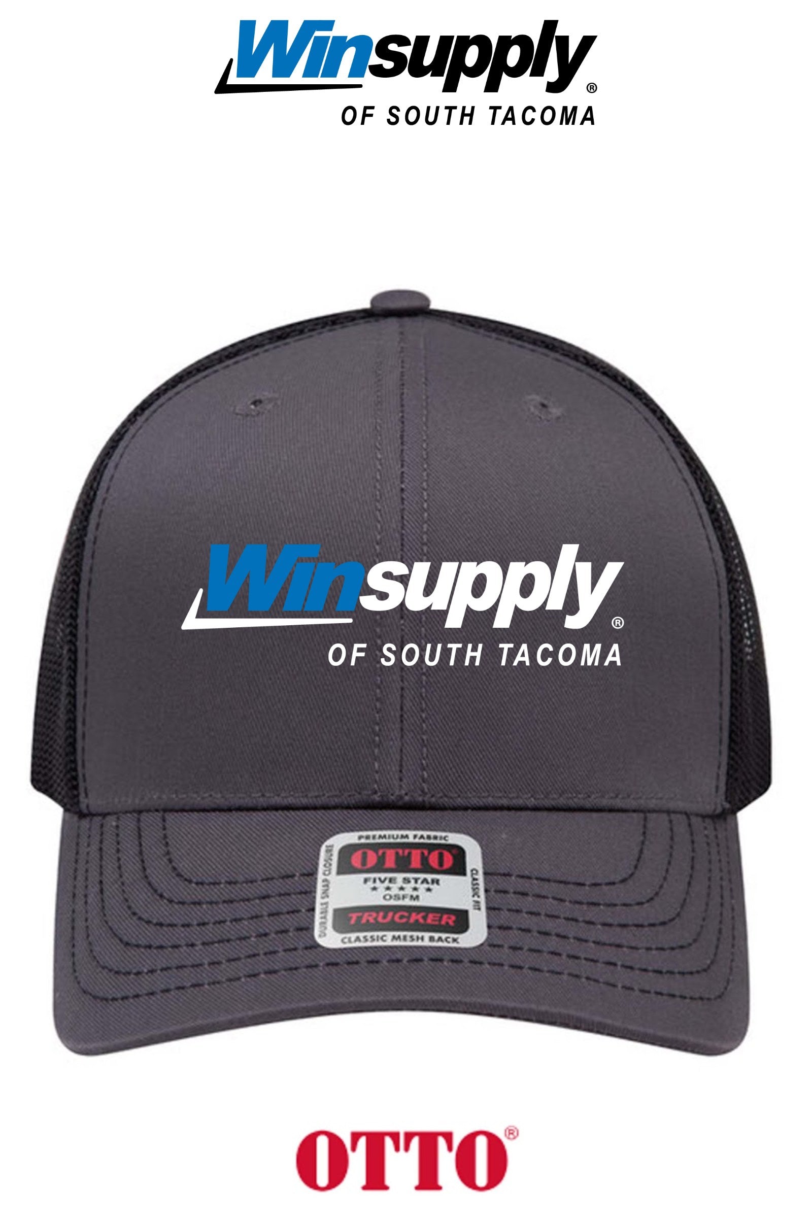 **BULK BUY SPECIAL** OTTO CAP® 6 Panel Mid Profile Mesh Back Trucker Hat - Winsupply of South Tacoma