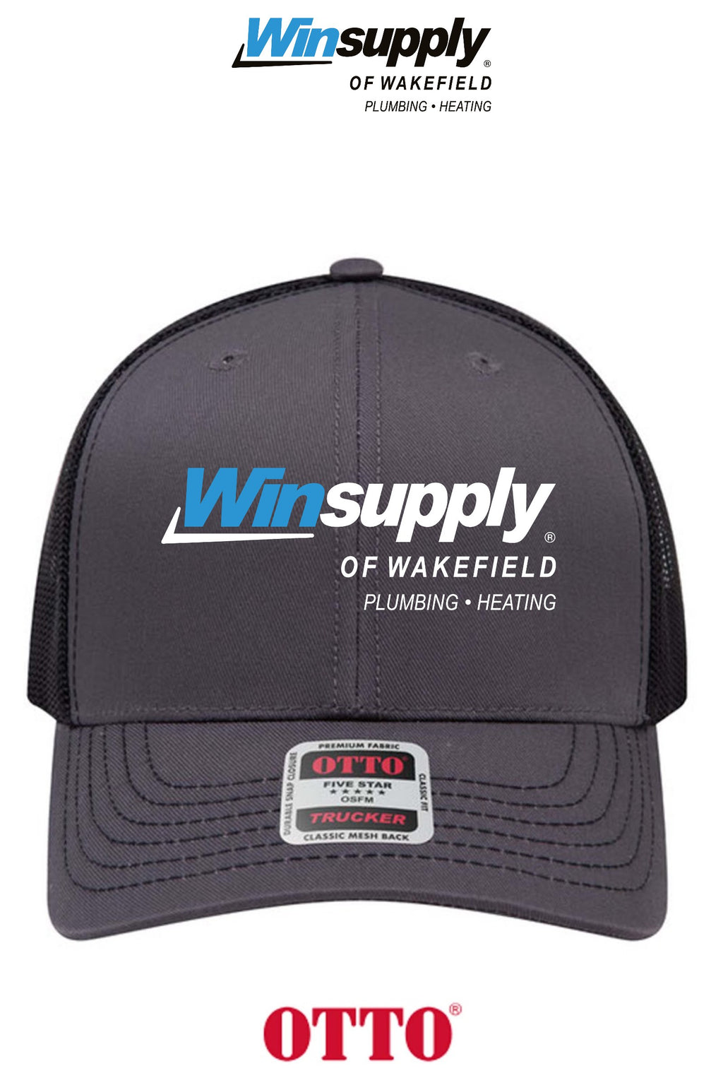 **BULK BUY SPECIAL** OTTO CAP® 6 Panel Mid Profile Mesh Back Trucker Hat - Winsupply of Wakefield