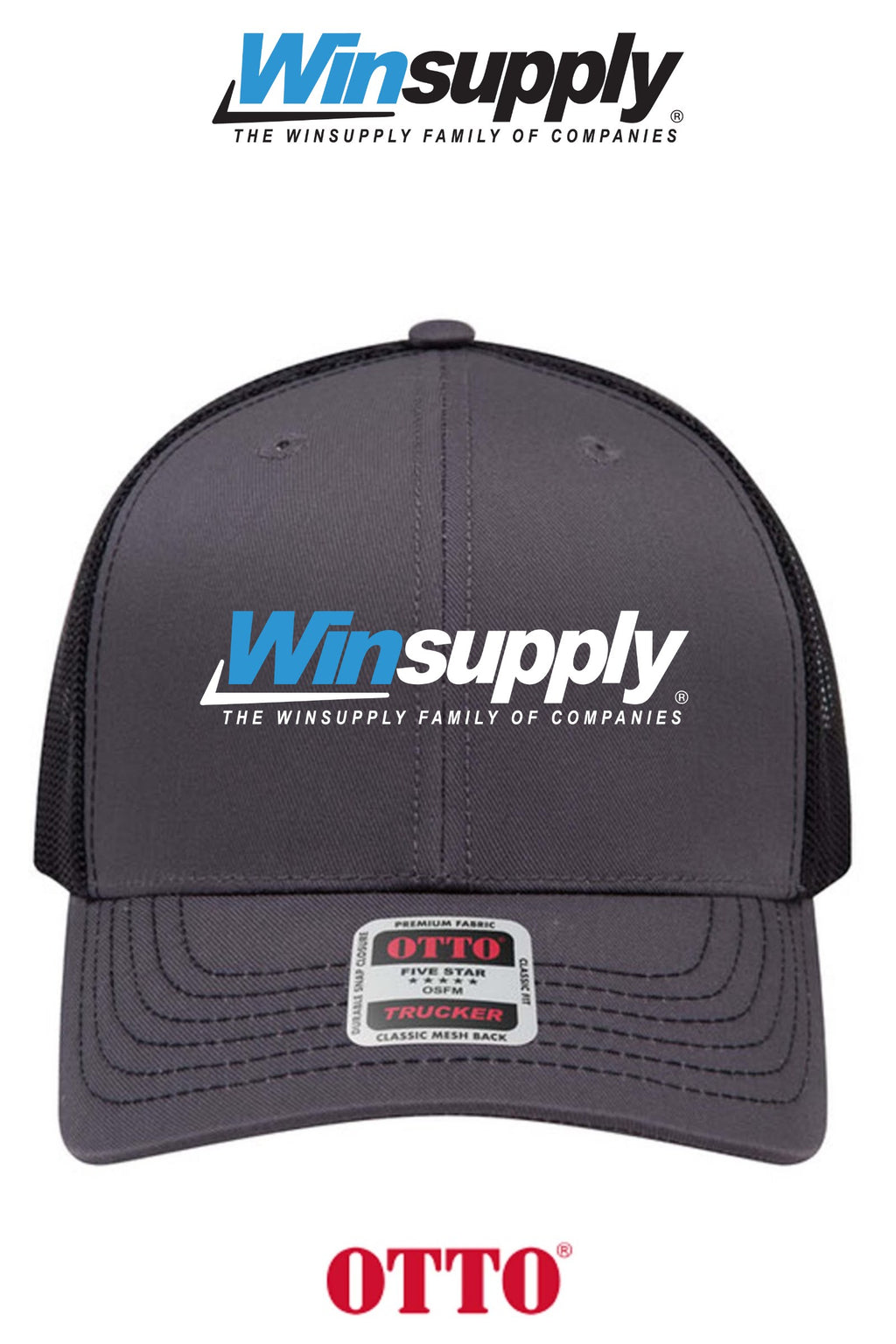 **BULK BUY SPECIAL** OTTO CAP® 6 Panel Mid Profile Mesh Back Trucker Hat - Winsupply of West Hartford