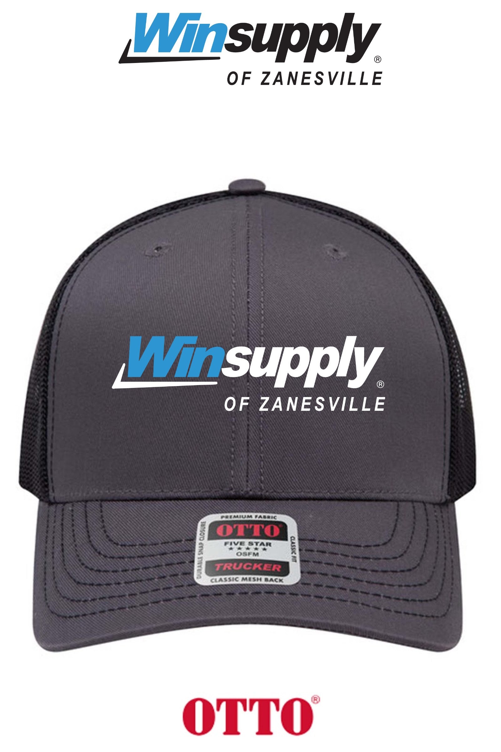 **BULK BUY SPECIAL** OTTO CAP® 6 Panel Mid Profile Mesh Back Trucker Hat - Winsupply of Zanesville