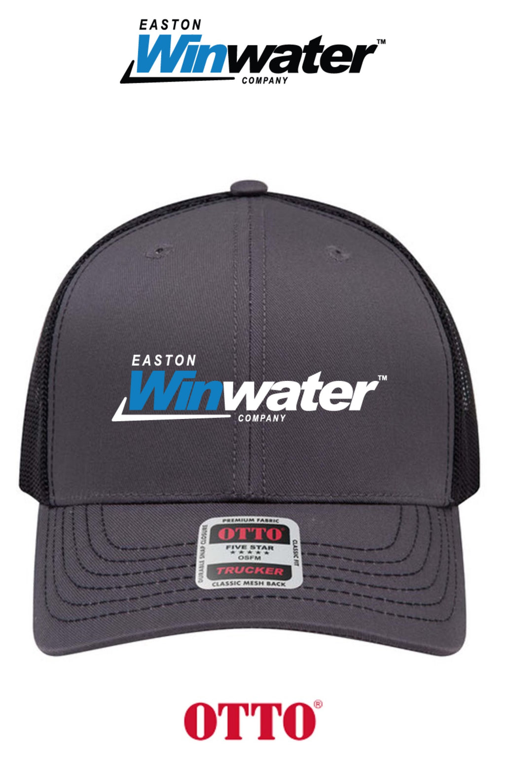 **BULK BUY SPECIAL** OTTO CAP® 6 Panel Mid Profile Mesh Back Trucker Hat - Easton Winwater