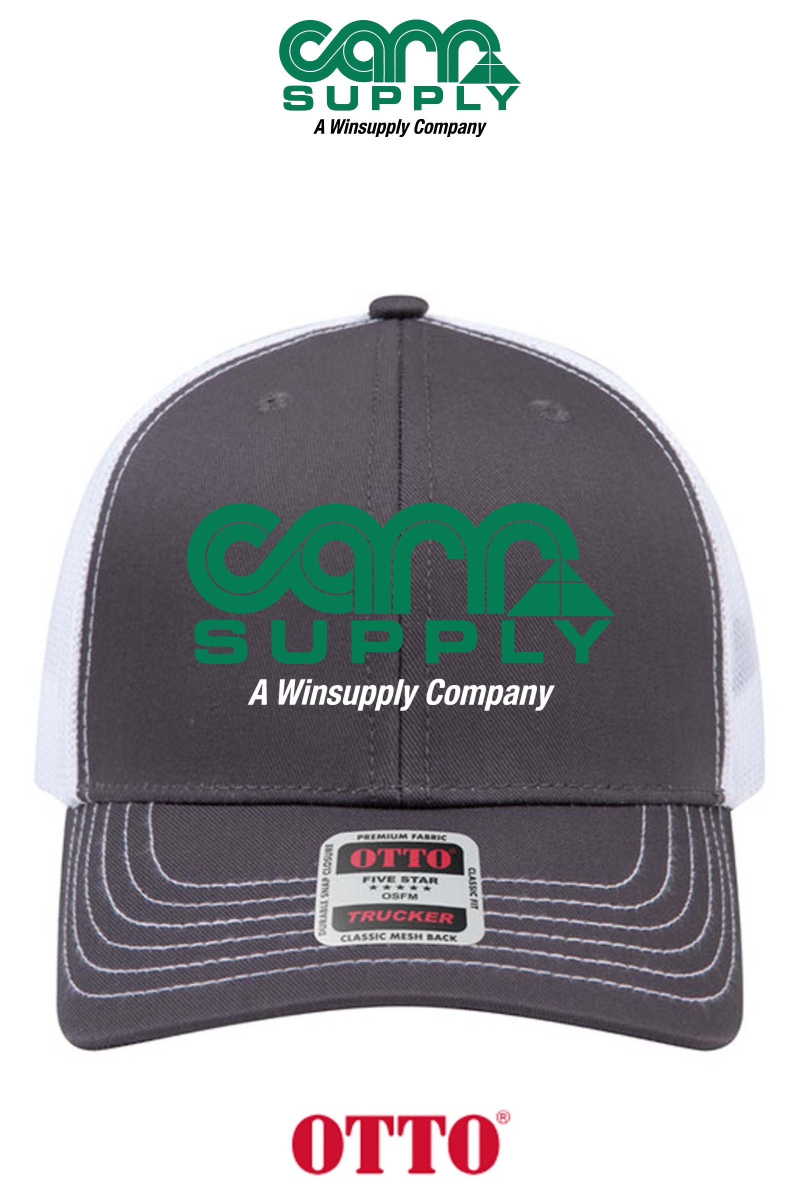 **BULK BUY SPECIAL** OTTO CAP® 6 Panel Mid Profile Mesh Back Trucker Hat - Carr Supply - Lancaster