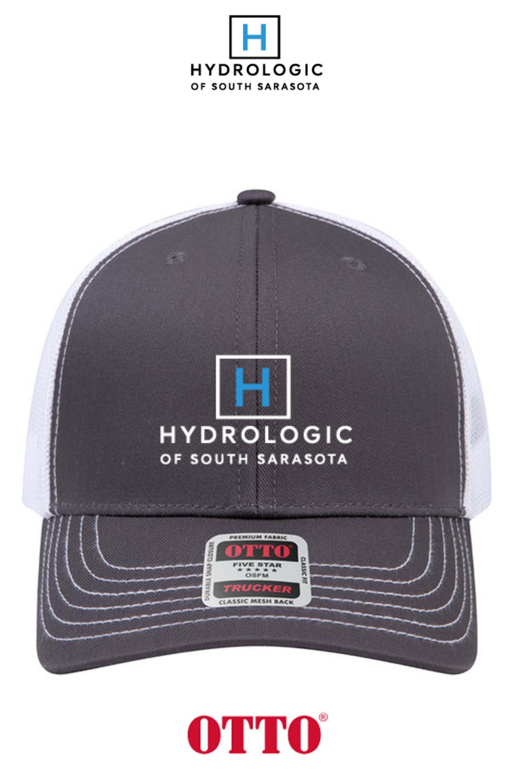 **BULK BUY SPECIAL** OTTO CAP® 6 Panel Mid Profile Mesh Back Trucker Hat - Winsupply Sarasota FL Co.