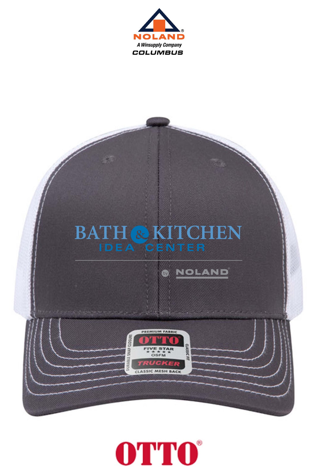 **BULK BUY SPECIAL** OTTO CAP® 6 Panel Mid Profile Mesh Back Trucker Hat - Columbus Noland