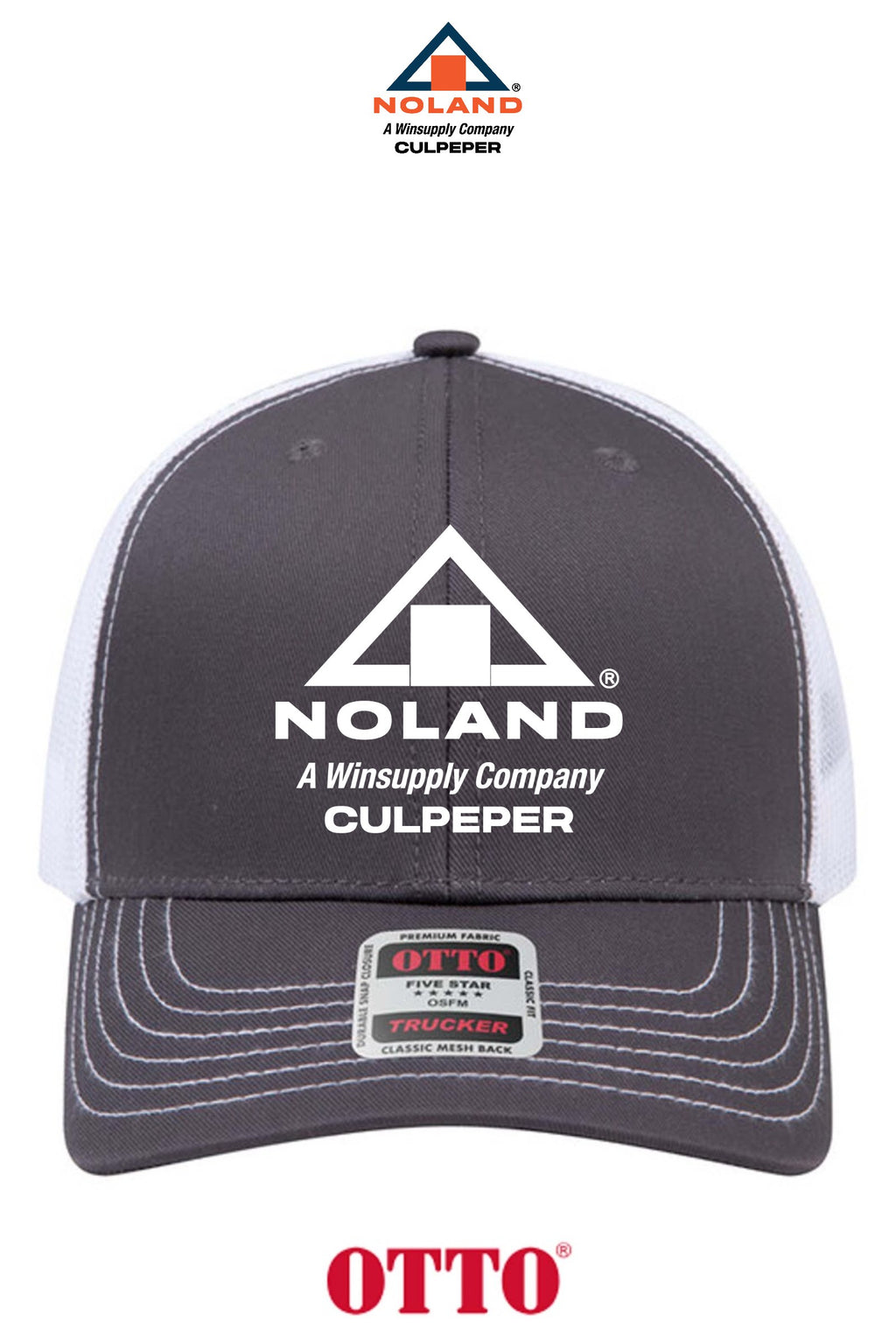 **BULK BUY SPECIAL** OTTO CAP® 6 Panel Mid Profile Mesh Back Trucker Hat - Culpeper Noland
