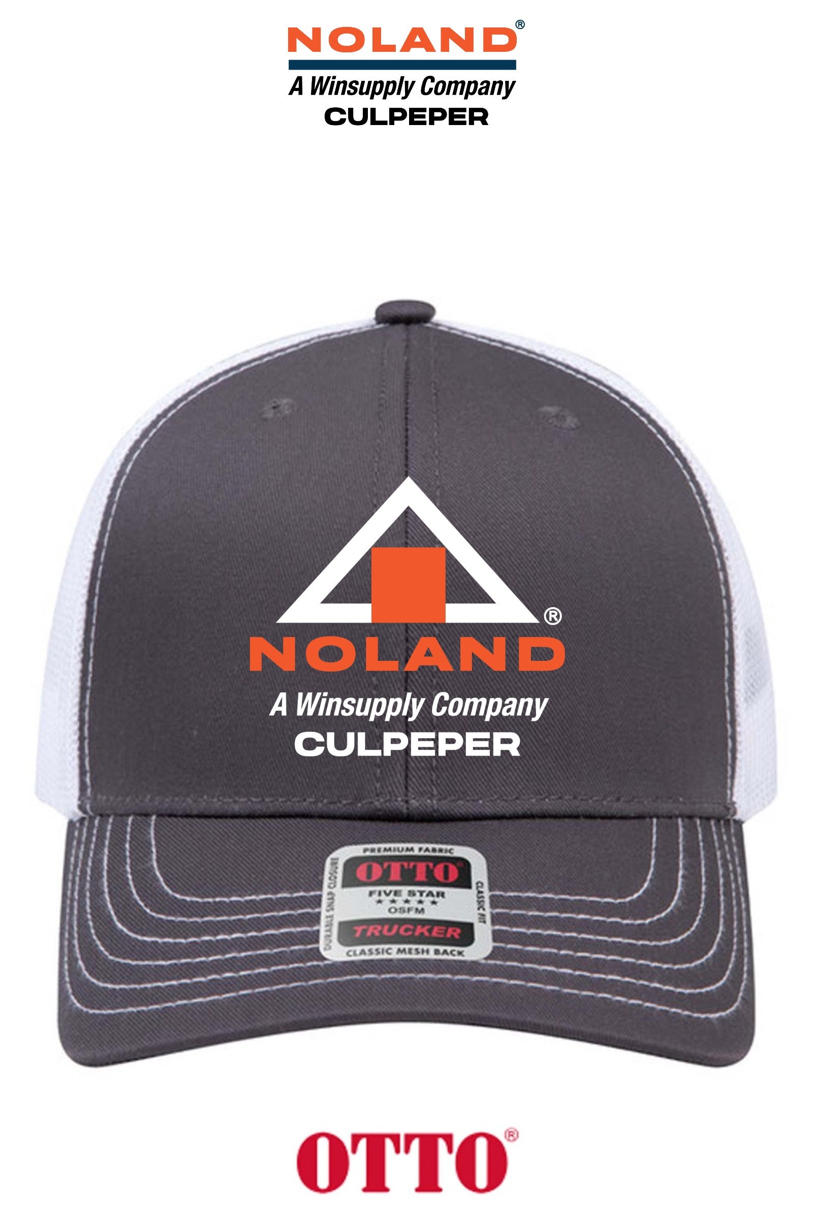 **BULK BUY SPECIAL** OTTO CAP® 6 Panel Mid Profile Mesh Back Trucker Hat - Culpeper Noland