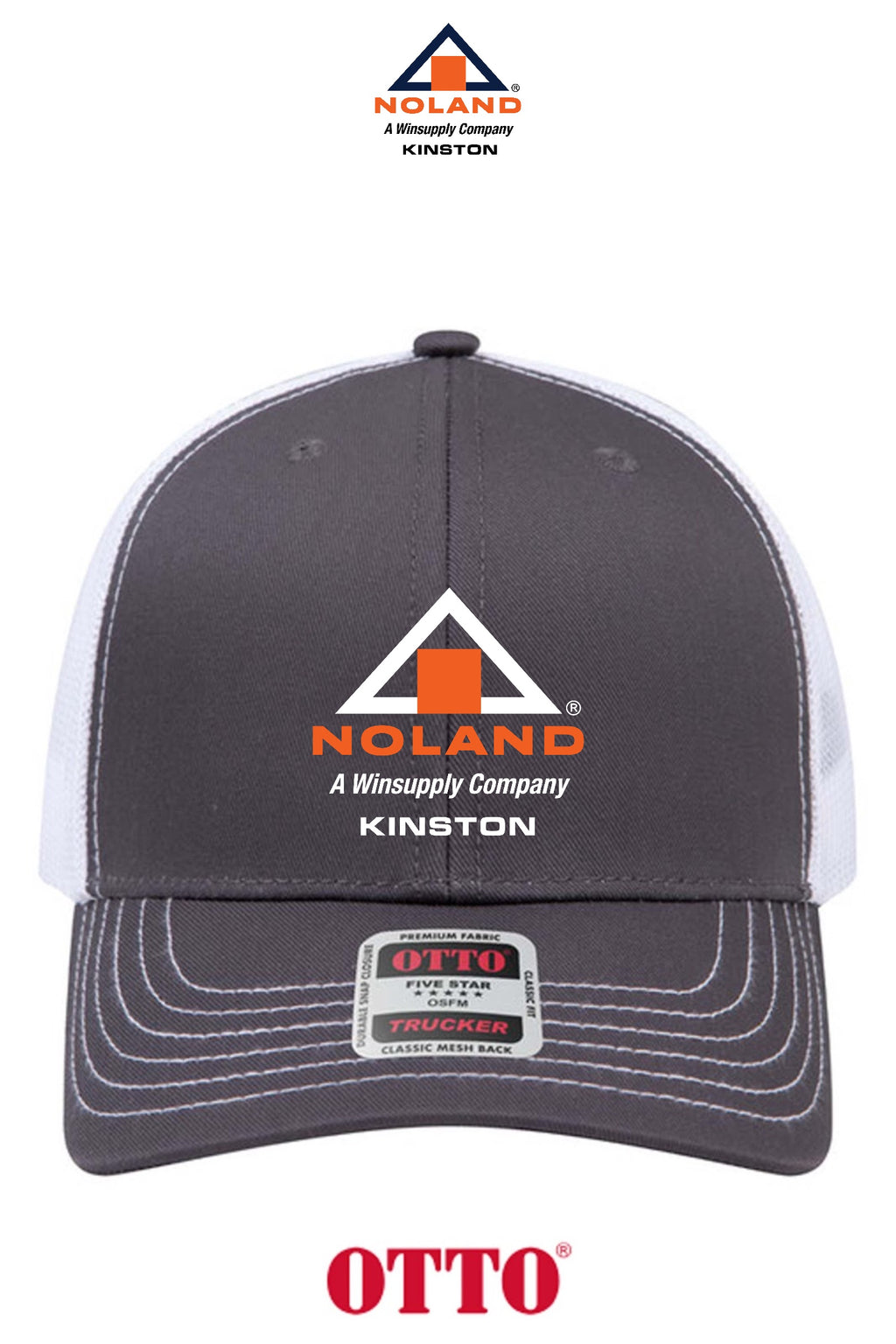 **BULK BUY SPECIAL** OTTO CAP® 6 Panel Mid Profile Mesh Back Trucker Hat - Kinston Noland