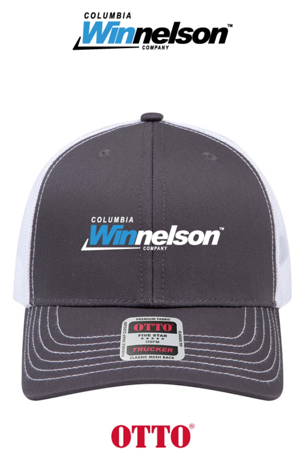 **BULK BUY SPECIAL** OTTO CAP® 6 Panel Mid Profile Mesh Back Trucker Hat - Columbia MO Winnelson