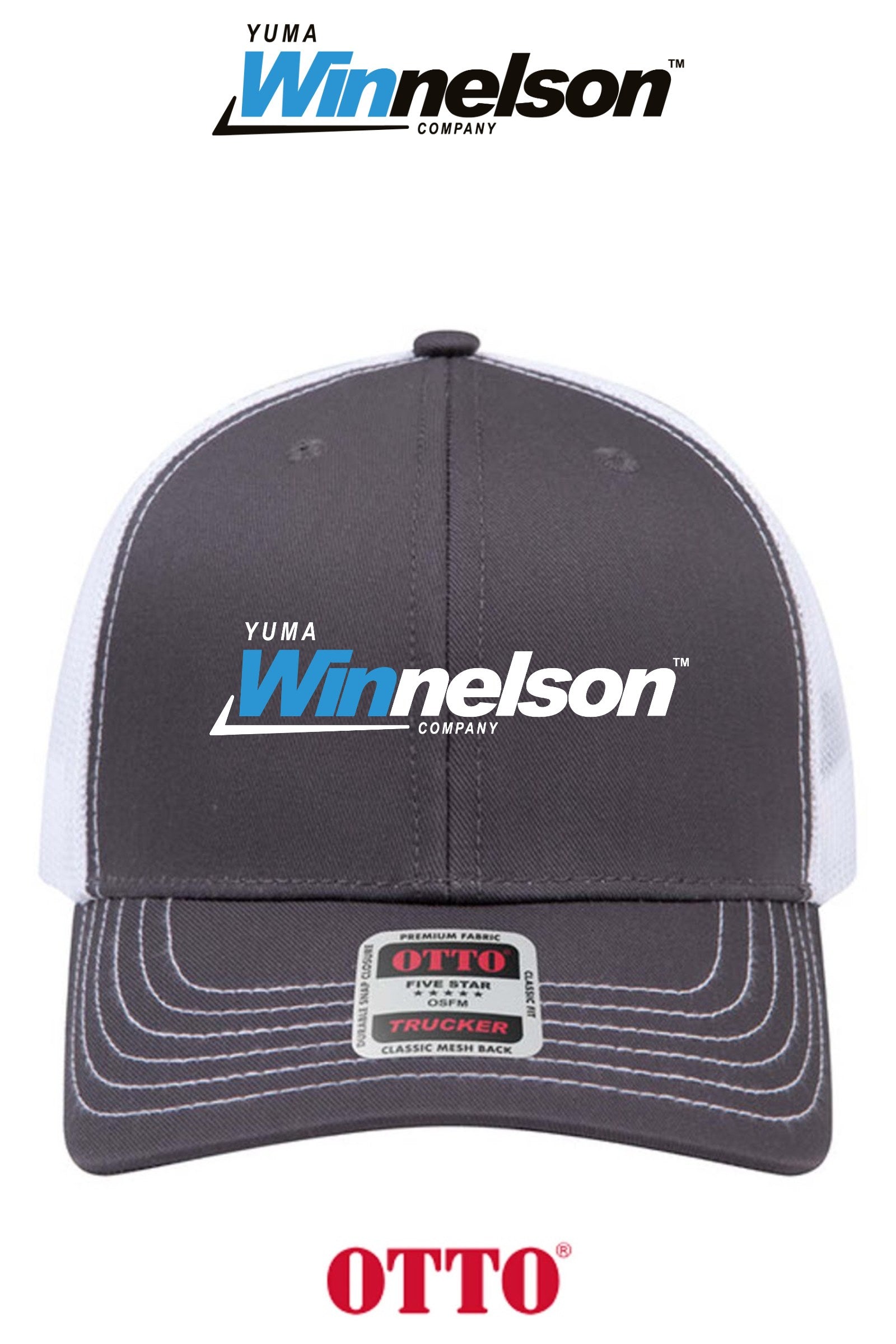 **BULK BUY SPECIAL** OTTO CAP® 6 Panel Mid Profile Mesh Back Trucker Hat - Yuma Winnelson