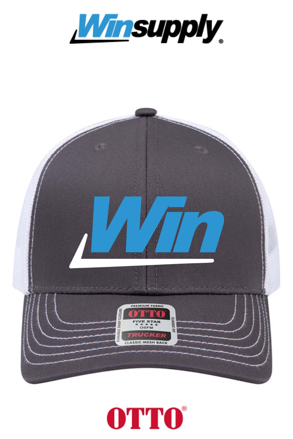 **BULK BUY SPECIAL** OTTO CAP® 6 Panel Mid Profile Mesh Back Trucker Hat - Winsupply INC.