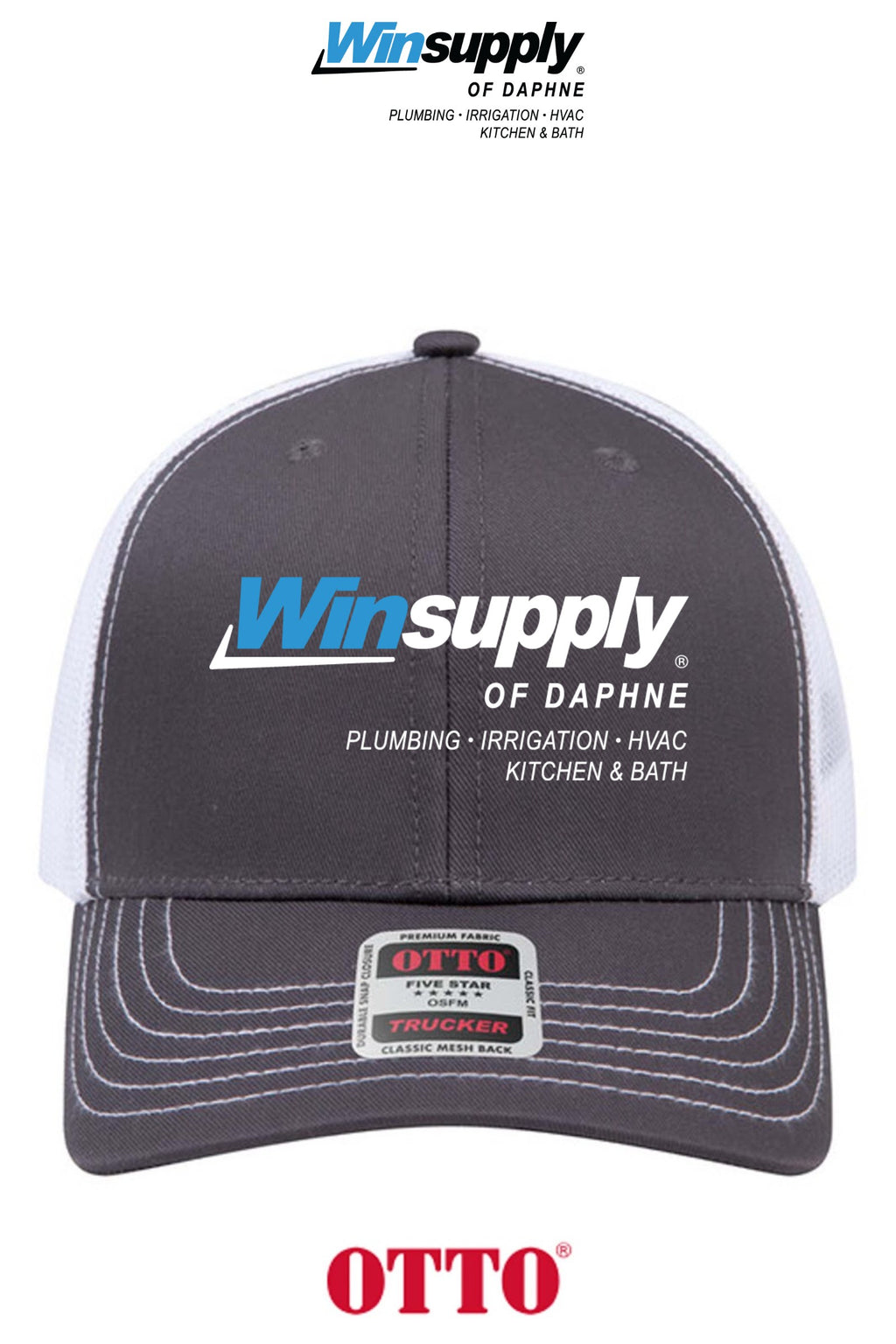 **BULK BUY SPECIAL** OTTO CAP® 6 Panel Mid Profile Mesh Back Trucker Hat - Winsupply of Daphne