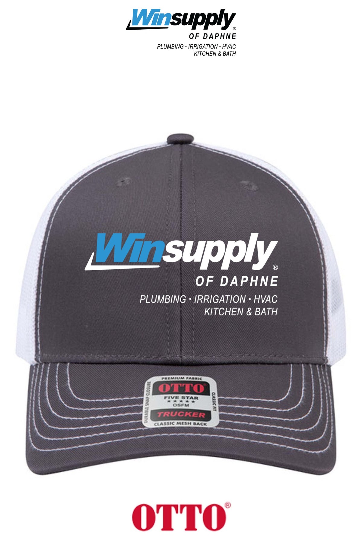 **BULK BUY SPECIAL** OTTO CAP® 6 Panel Mid Profile Mesh Back Trucker Hat - Winsupply of Daphne