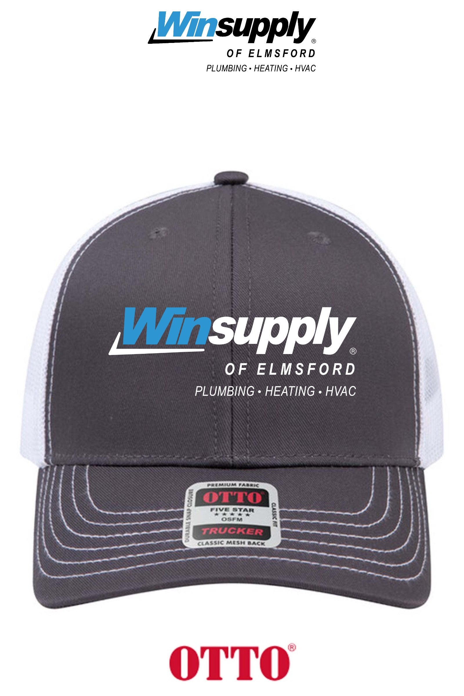 **BULK BUY SPECIAL** OTTO CAP® 6 Panel Mid Profile Mesh Back Trucker Hat - Winsupply of Elmsford