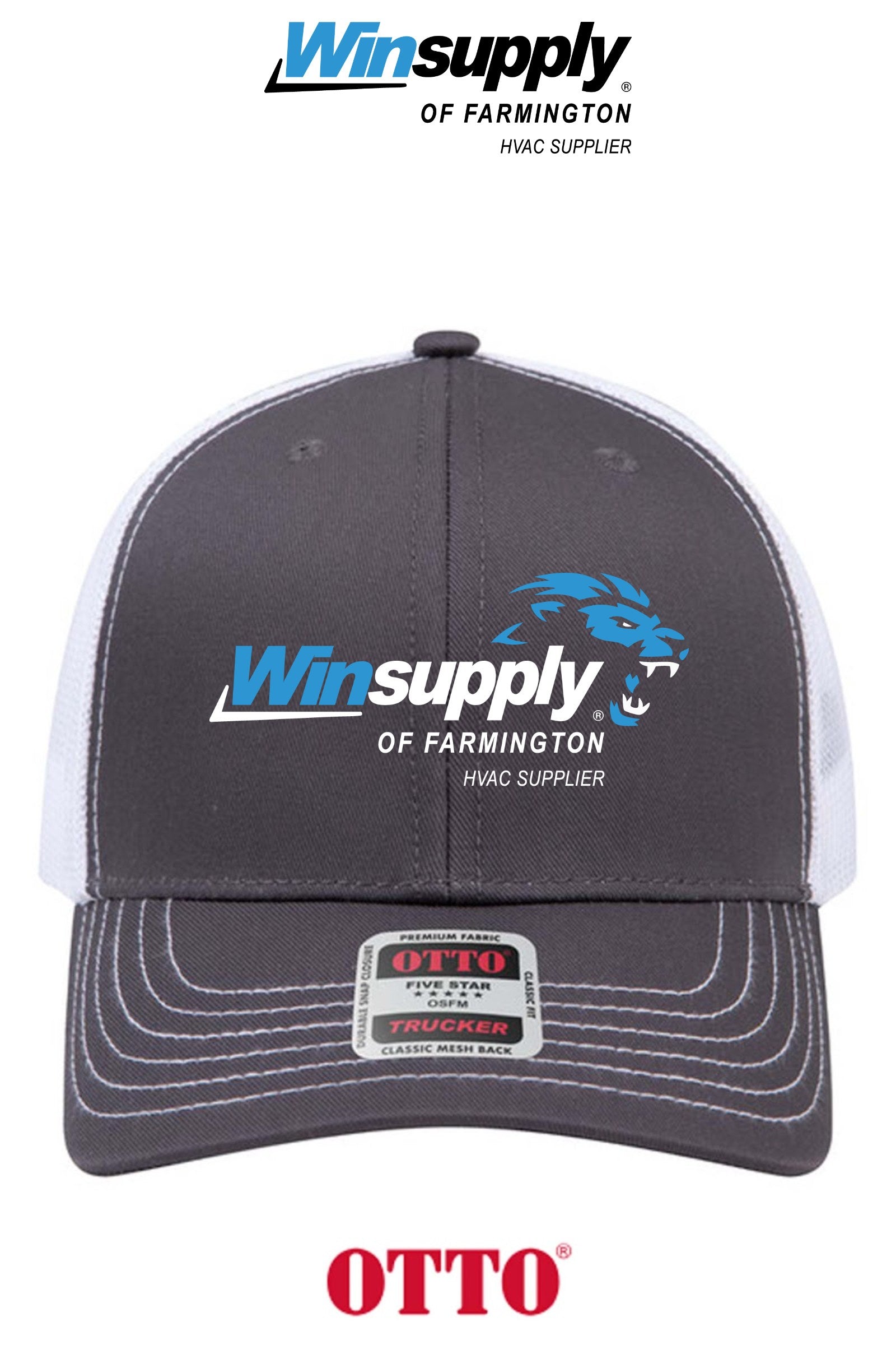 **BULK BUY SPECIAL** OTTO CAP® 6 Panel Mid Profile Mesh Back Trucker Hat - Winsupply of Farmington