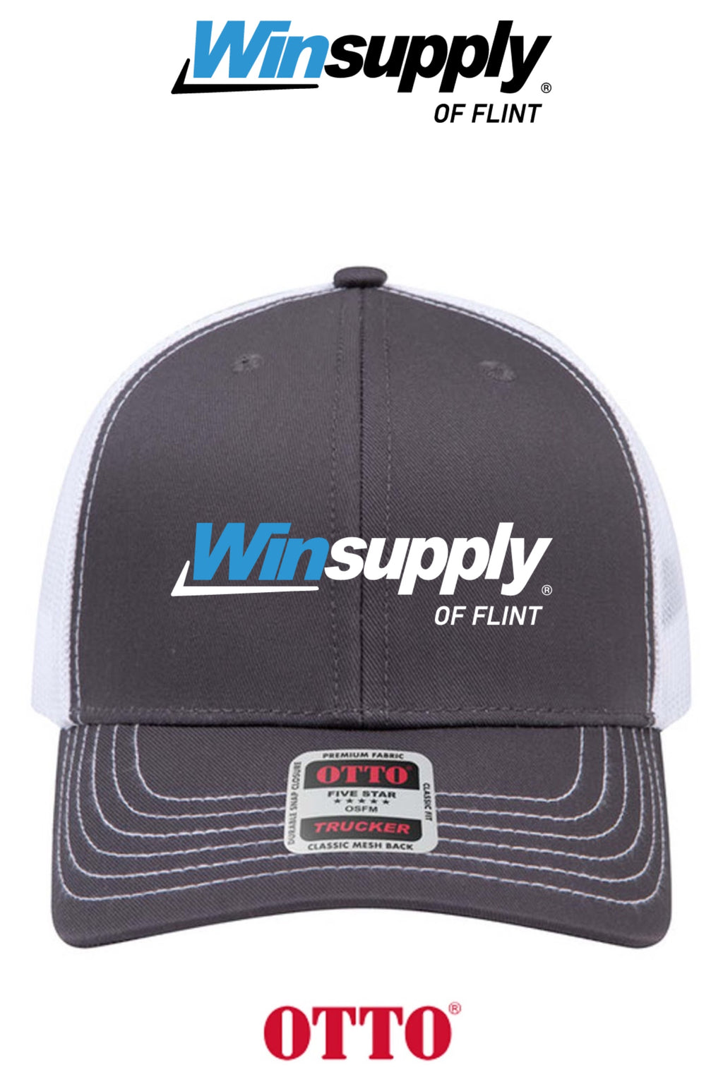 **BULK BUY SPECIAL** OTTO CAP® 6 Panel Mid Profile Mesh Back Trucker Hat - Winsupply of Flint