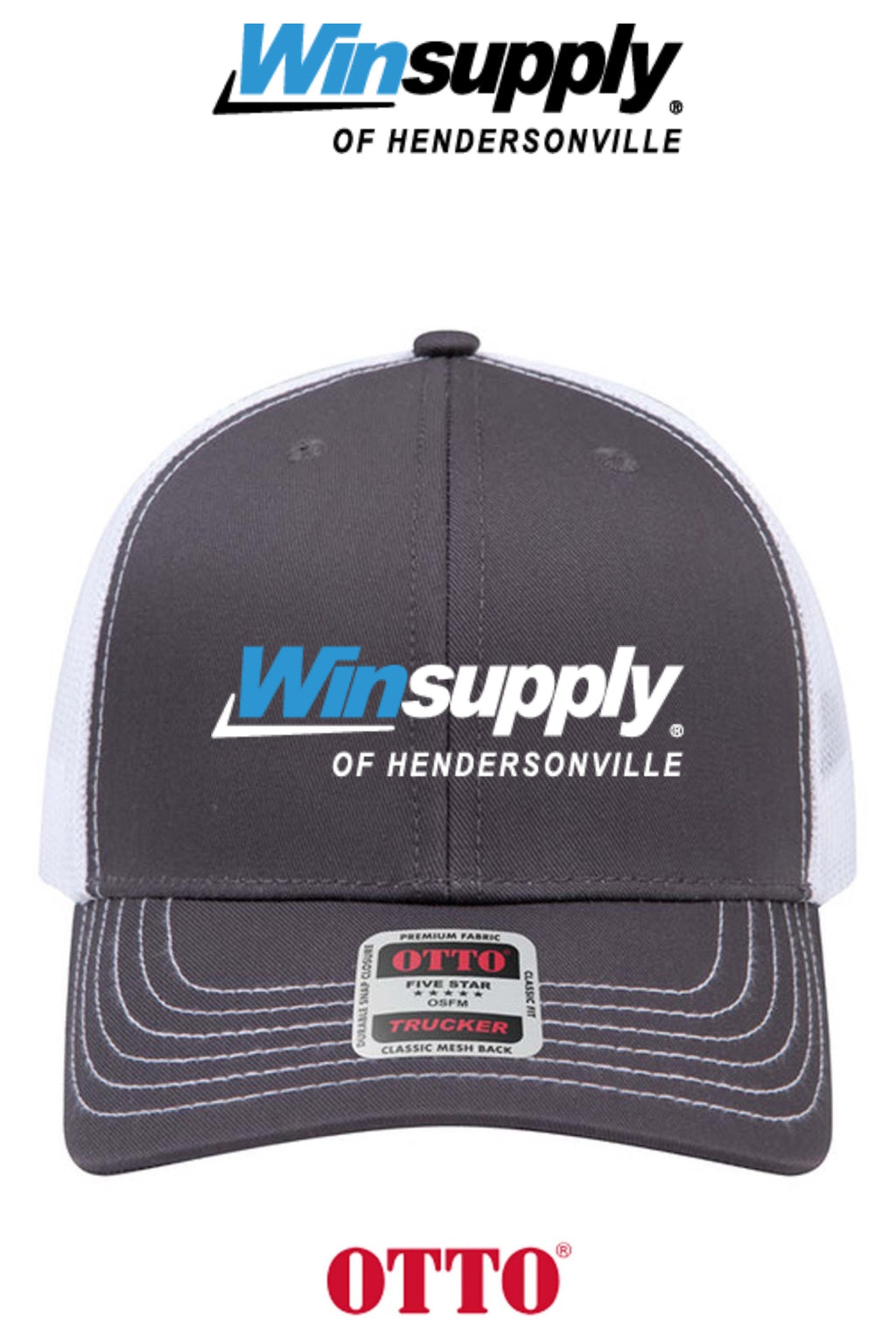 **BULK BUY SPECIAL** OTTO CAP® 6 Panel Mid Profile Mesh Back Trucker Hat - Winsupply of Hendersonville
