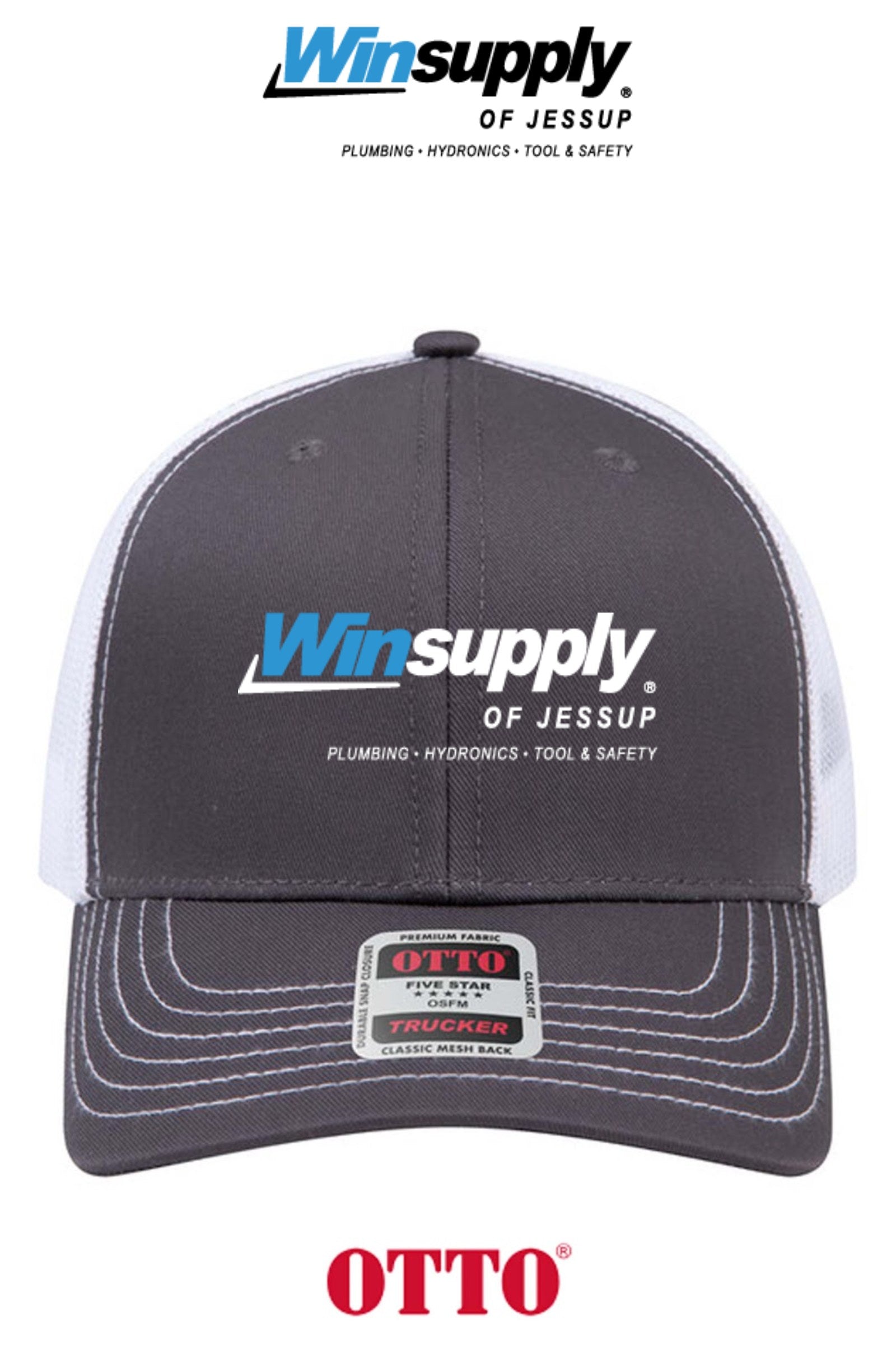 **BULK BUY SPECIAL** OTTO CAP® 6 Panel Mid Profile Mesh Back Trucker Hat - Winsupply of Jessup